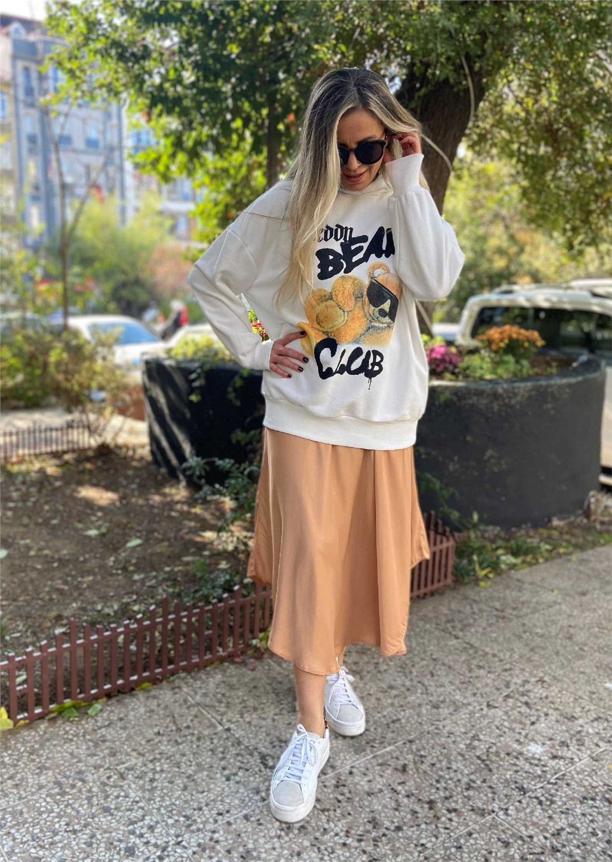 Ekru Teddy Bear Sweat