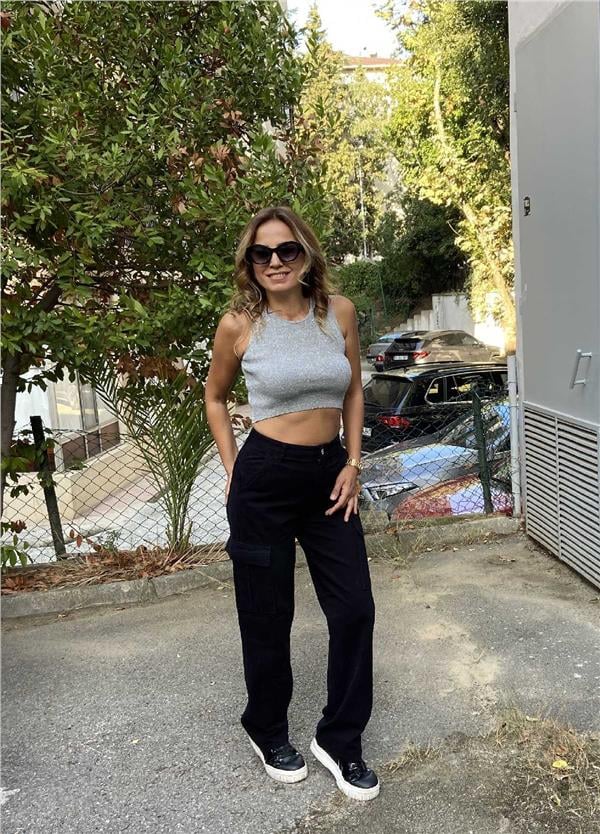 Eskitme Kargo Pantolon