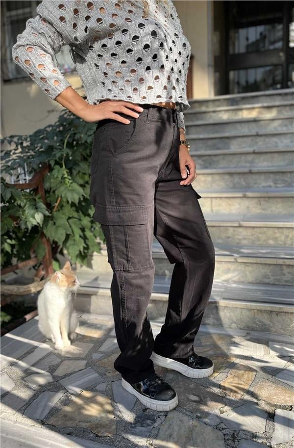 Eskitme Kargo Pantolon