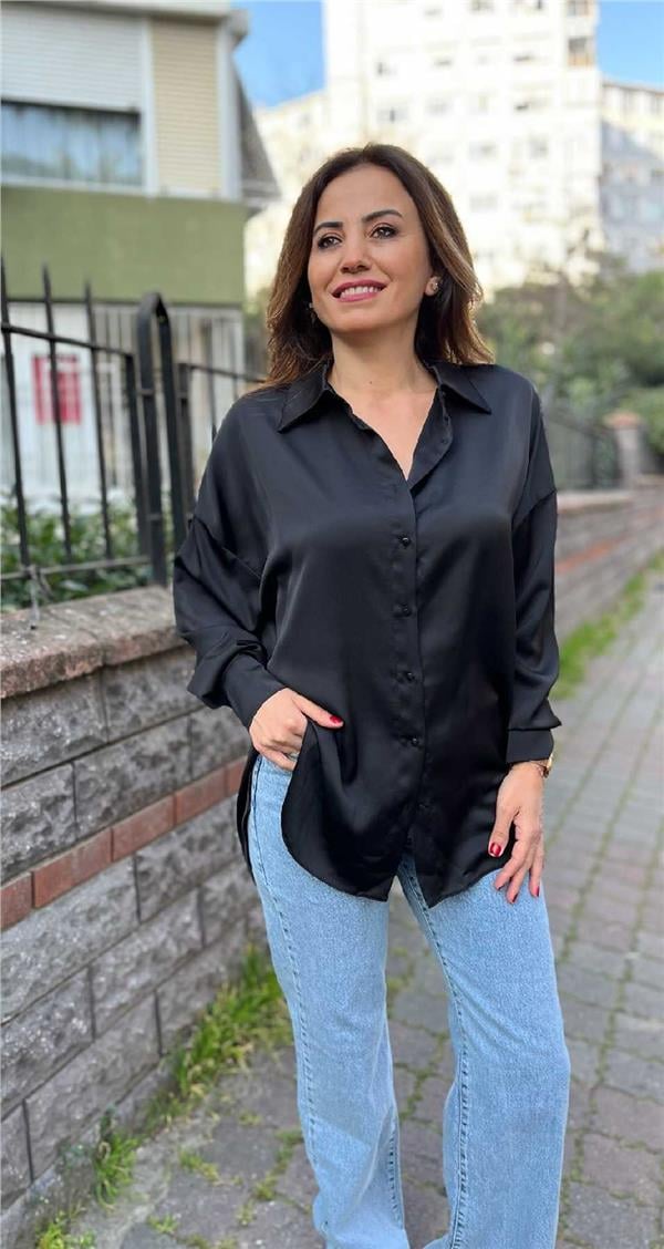 Siyah Salaş Gömlek
