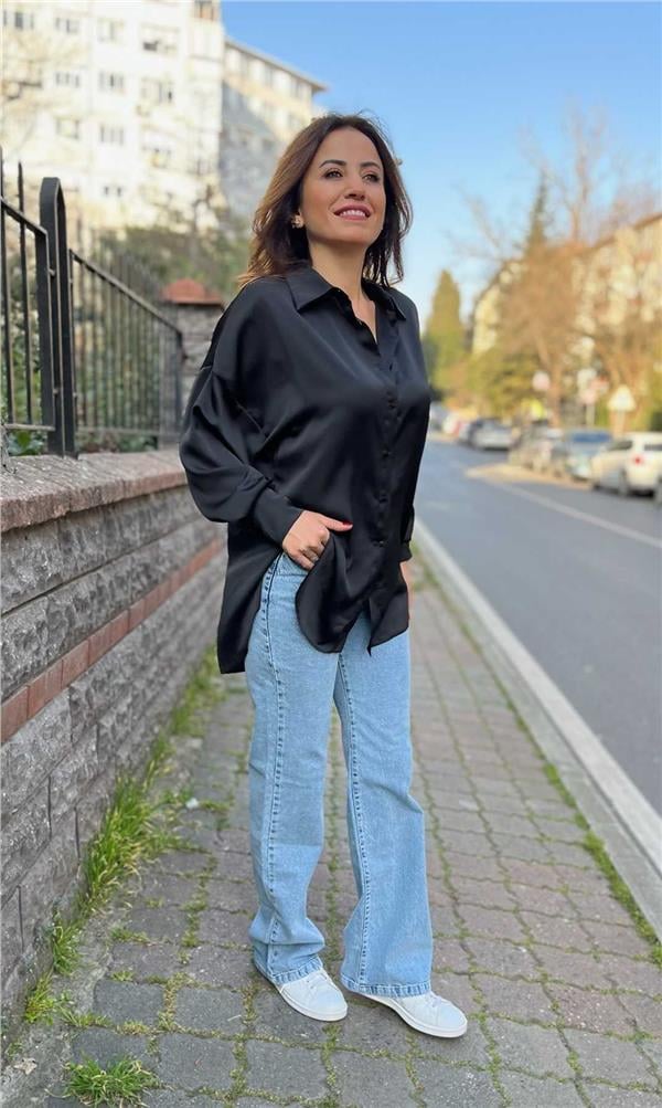 Siyah Salaş Gömlek