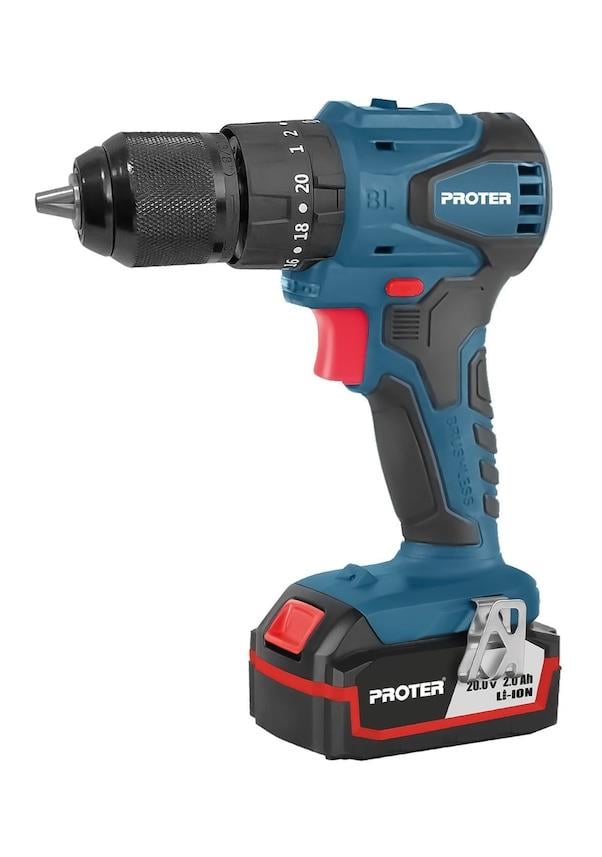 Akülü MatkaplarPROTER PST 522 BL DARBELİ 10 MM ŞARJLI MATKAP KÖMÜRSÜZ