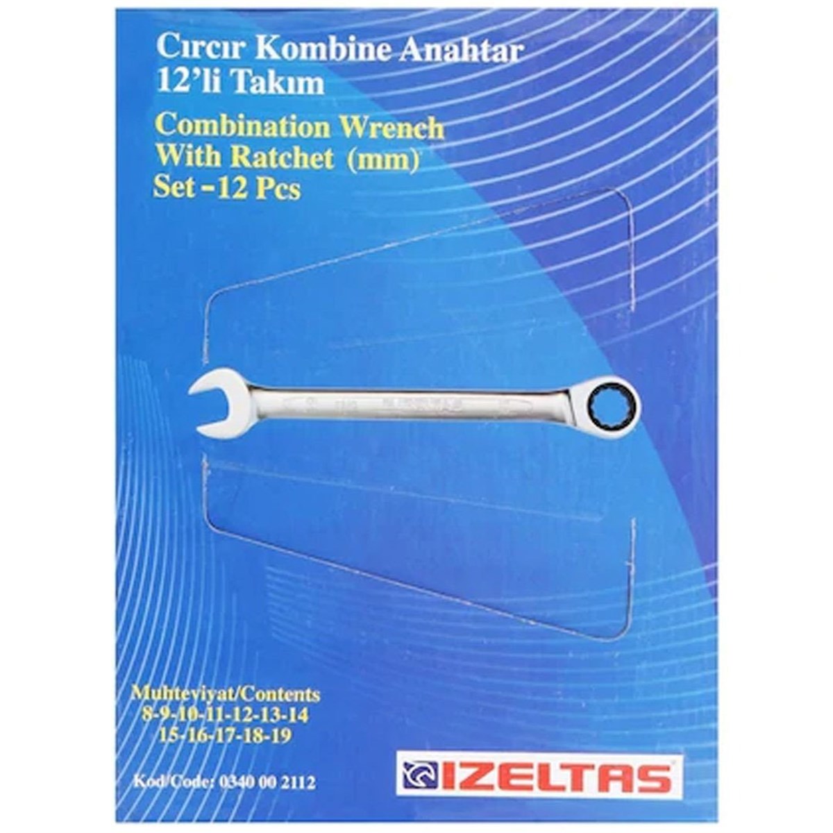 Anahtar TakımlarıİZELTAŞ 12 PARÇA CIRCIR KOMBİNE ANAHTAR TAKIMI