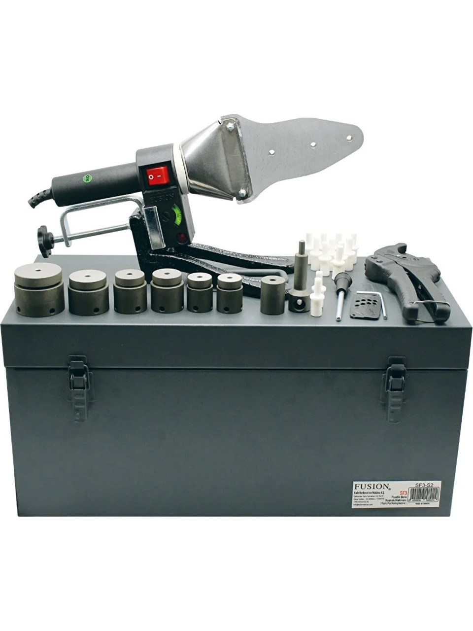 Boru Kaynak MakinalarıFUSION SF3-S2 700 W PLASTİK BORU KAYNAK MAKİNESİ SETİ