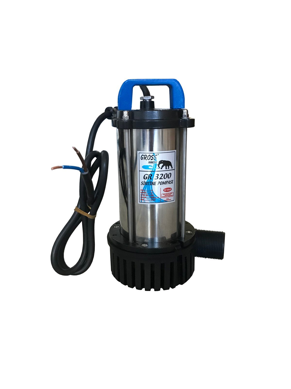 Dalgıç Pompa ve Su MotorlarıGROSS 12 Volt GR3200 SİNTİNE POMPASI
