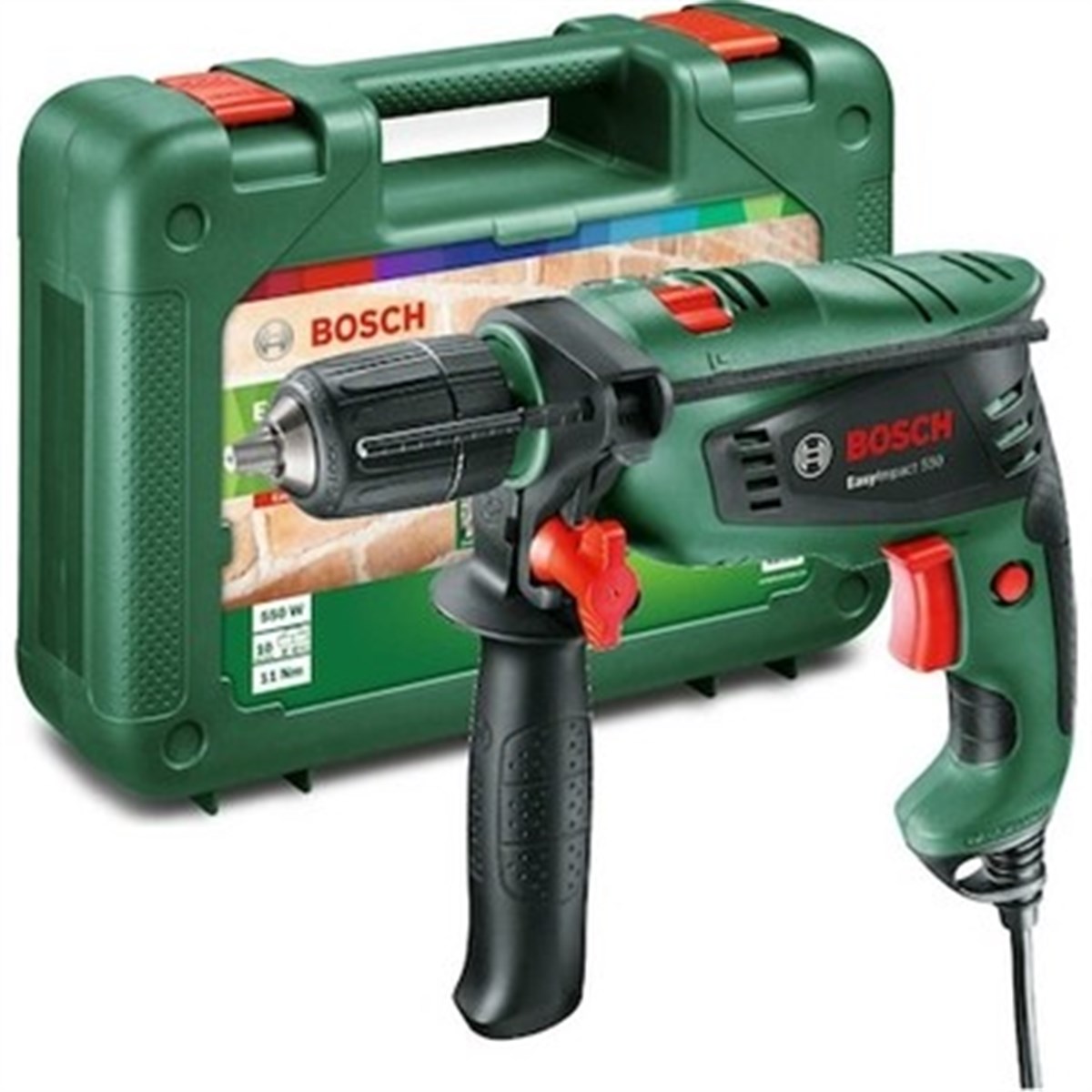 Darbeli ve Darbesiz MatkaplarBOSCH EASYIMPACT 550 DARBELİ MATKAP