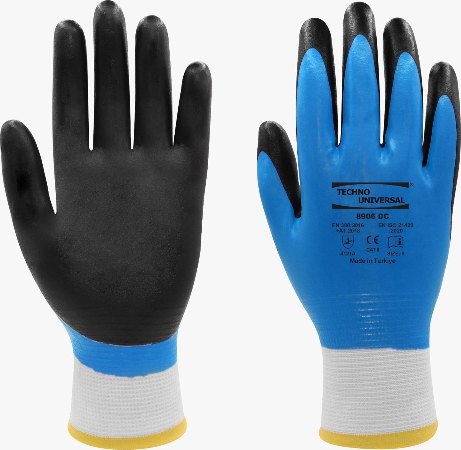 EldivenlerUNİVERSAL TECHNO 8906-DC ÇİFT KAPLAMA ELDİVEN