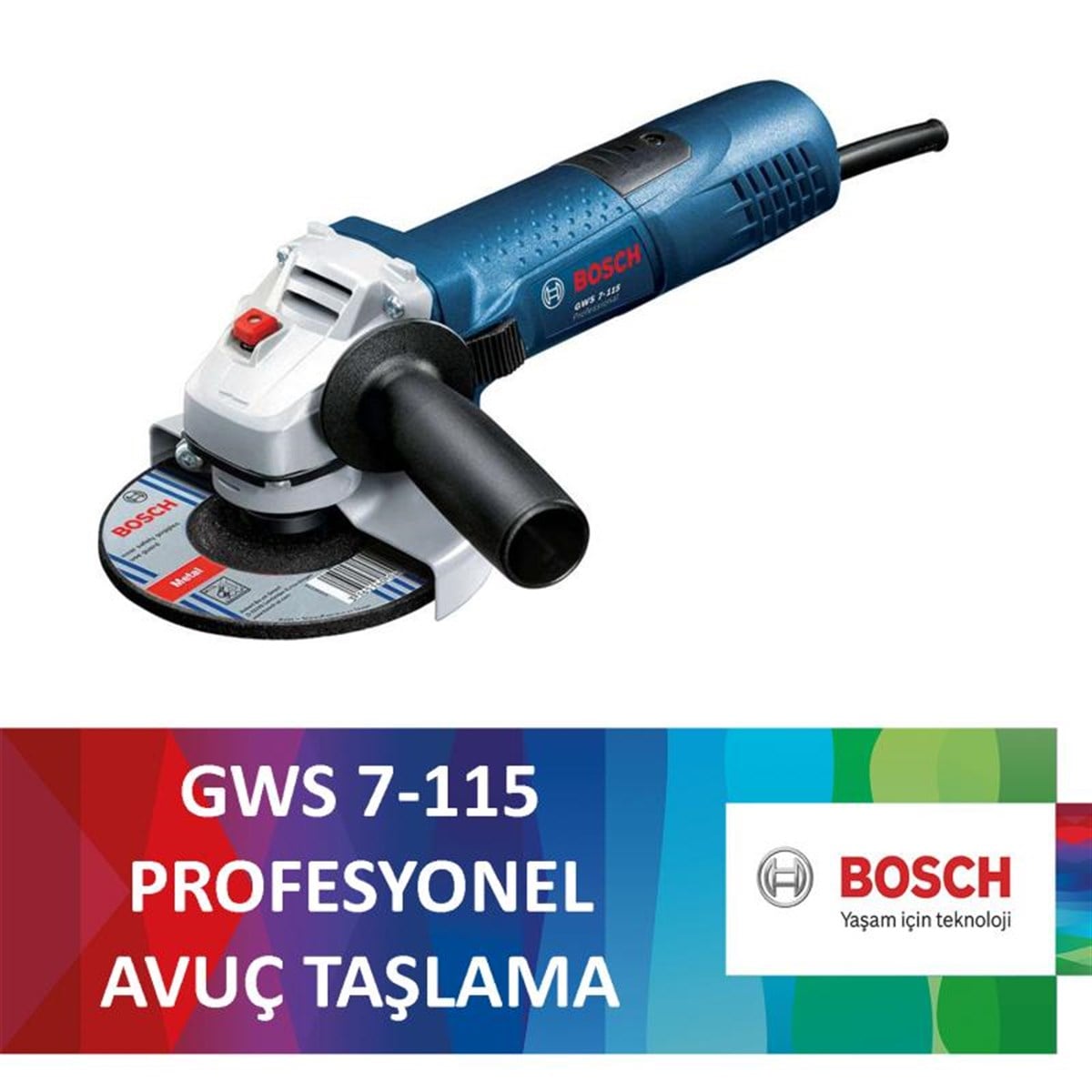 Elektrikli El AletleriBOSCH GWS 7-115 AVUÇ TAŞLAMA