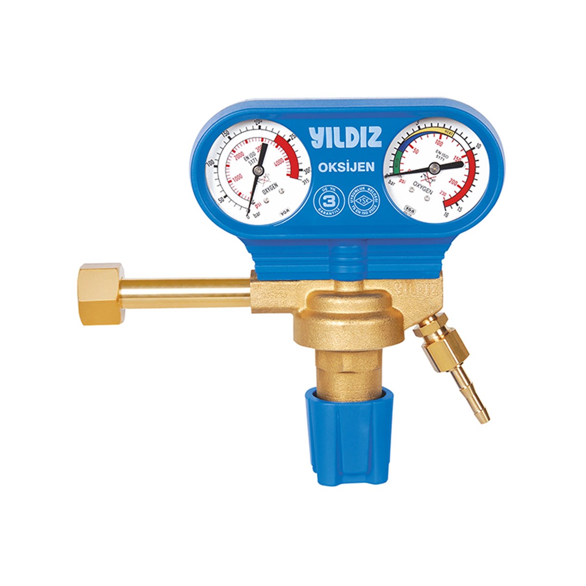 Gaz ArmatürleriYILDIZ 5301S OKSİJEN BASINÇ DÜŞÜRÜCÜ