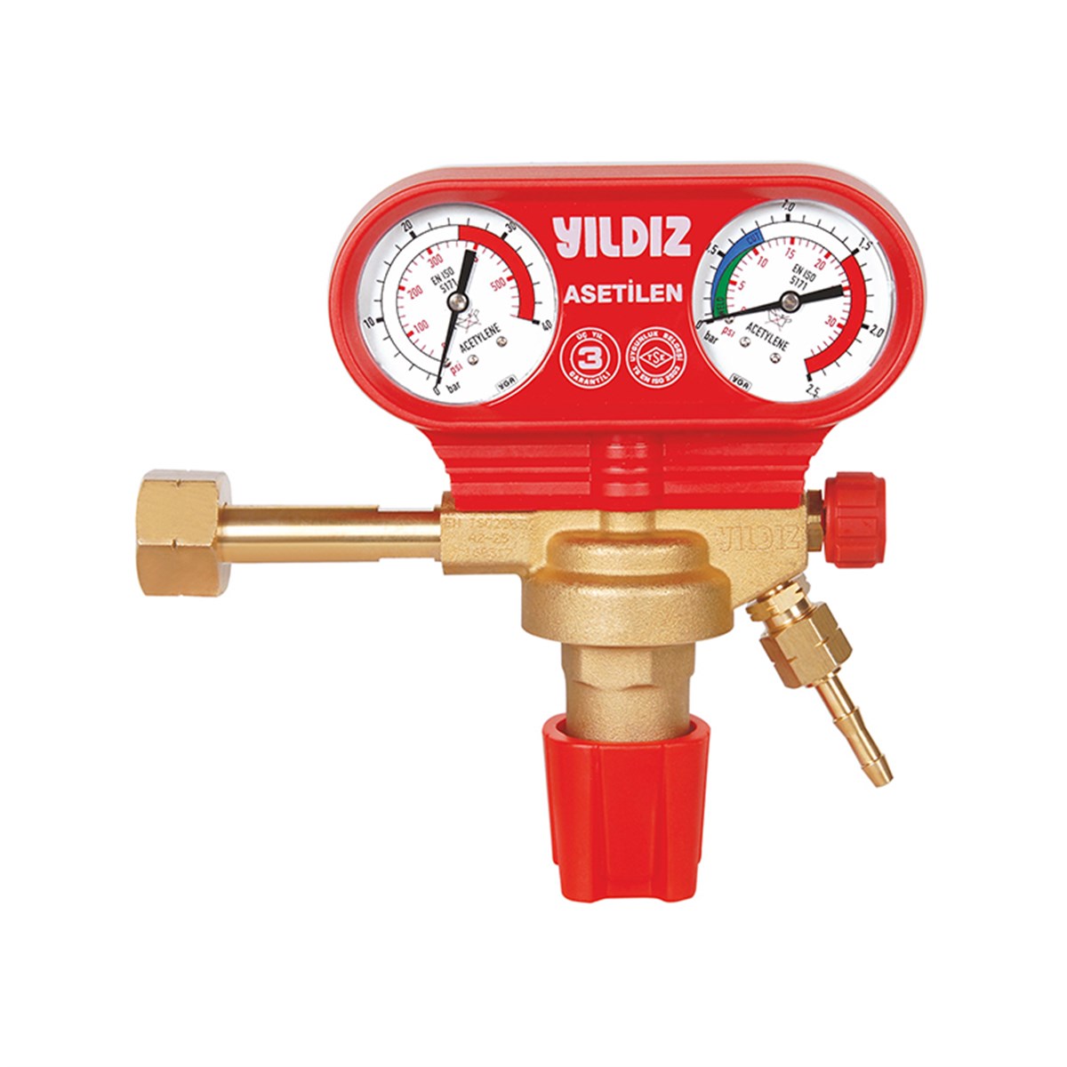 Gaz ArmatürleriYILDIZ 5311S ASETİLEN BASINÇ DÜŞÜRÜCÜ