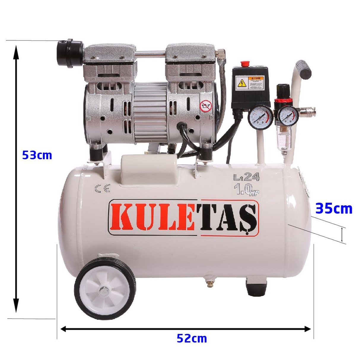 Hava KompresörleriKULETAŞ 24 LT YAĞSIZ HAVA KOMPRESÖRÜ