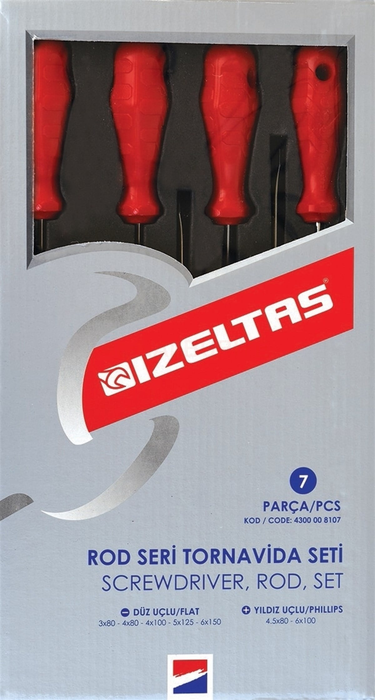 Tornavida-Tornavida TakımlarıİZELTAŞ OPAK TORNAVİDA SETİ 7 PARÇA