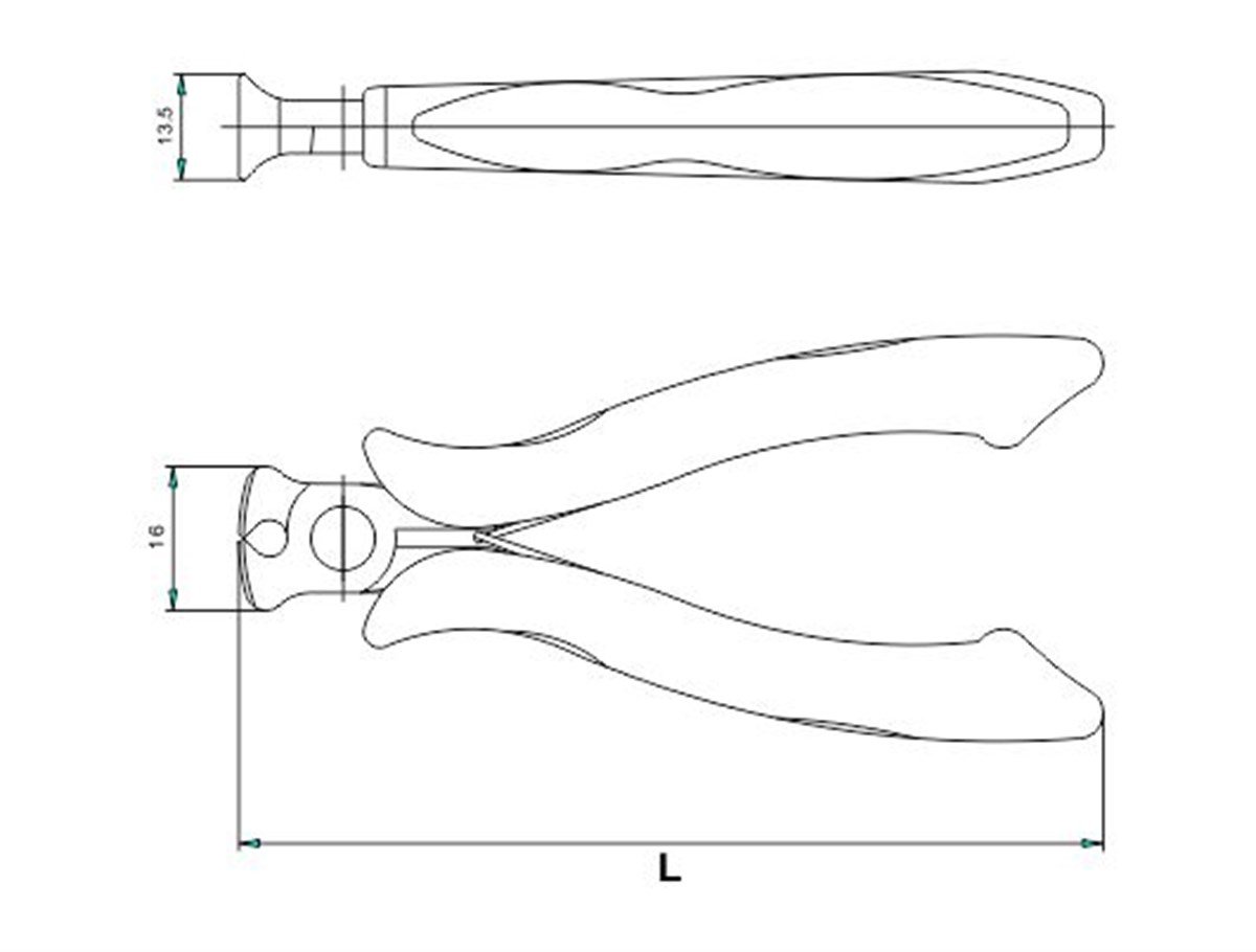 Yan Keski-Kablo SıyırıcıİZELTAŞ 125mm ELEKTRONİKÇİ TEPE KESKİ