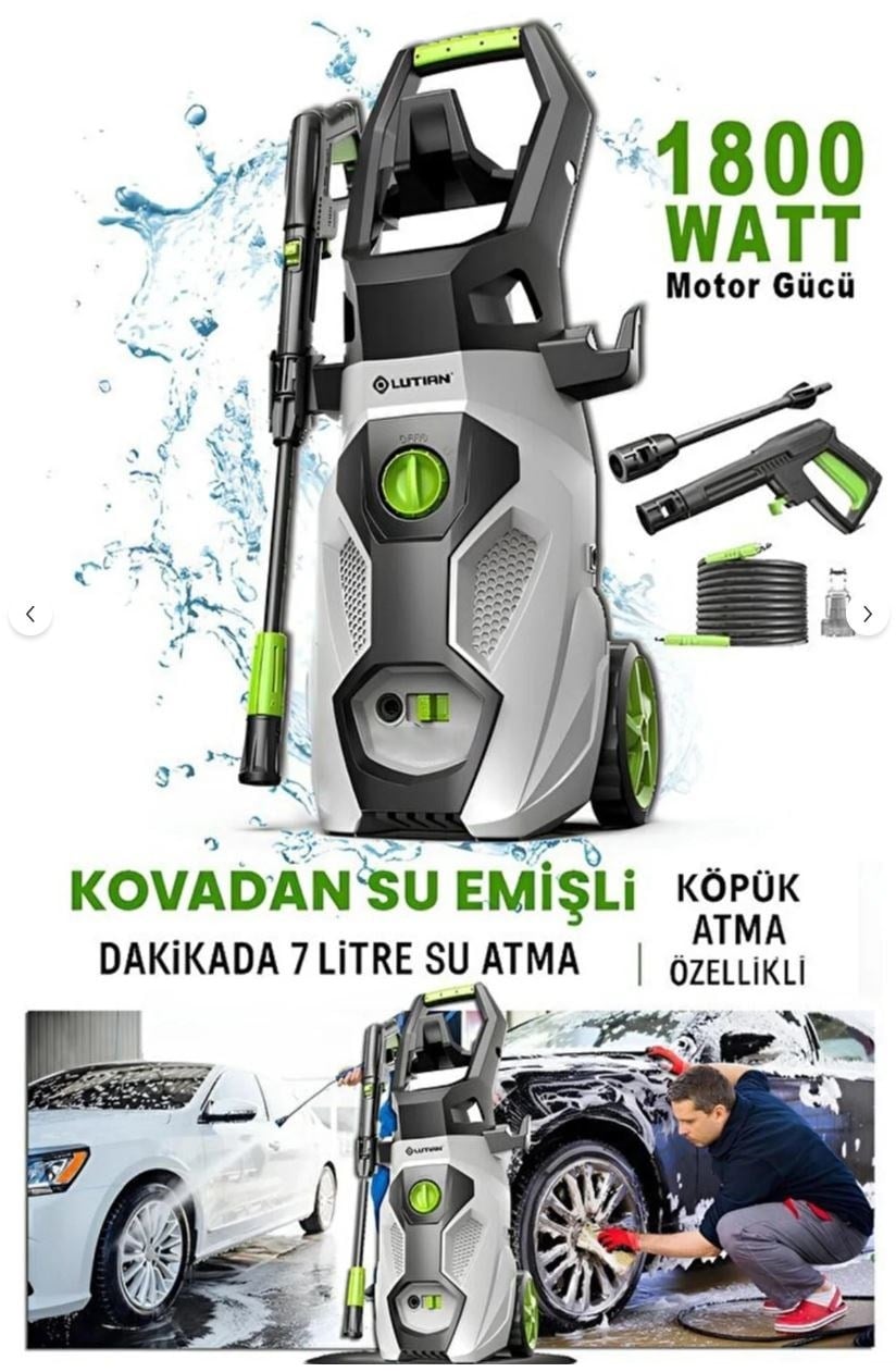 Yıkama MakinalarıLUTIAN LT505 1800 W 150 BAR YÜKSEK BASINÇLI YIKAMA MAKİNESİ