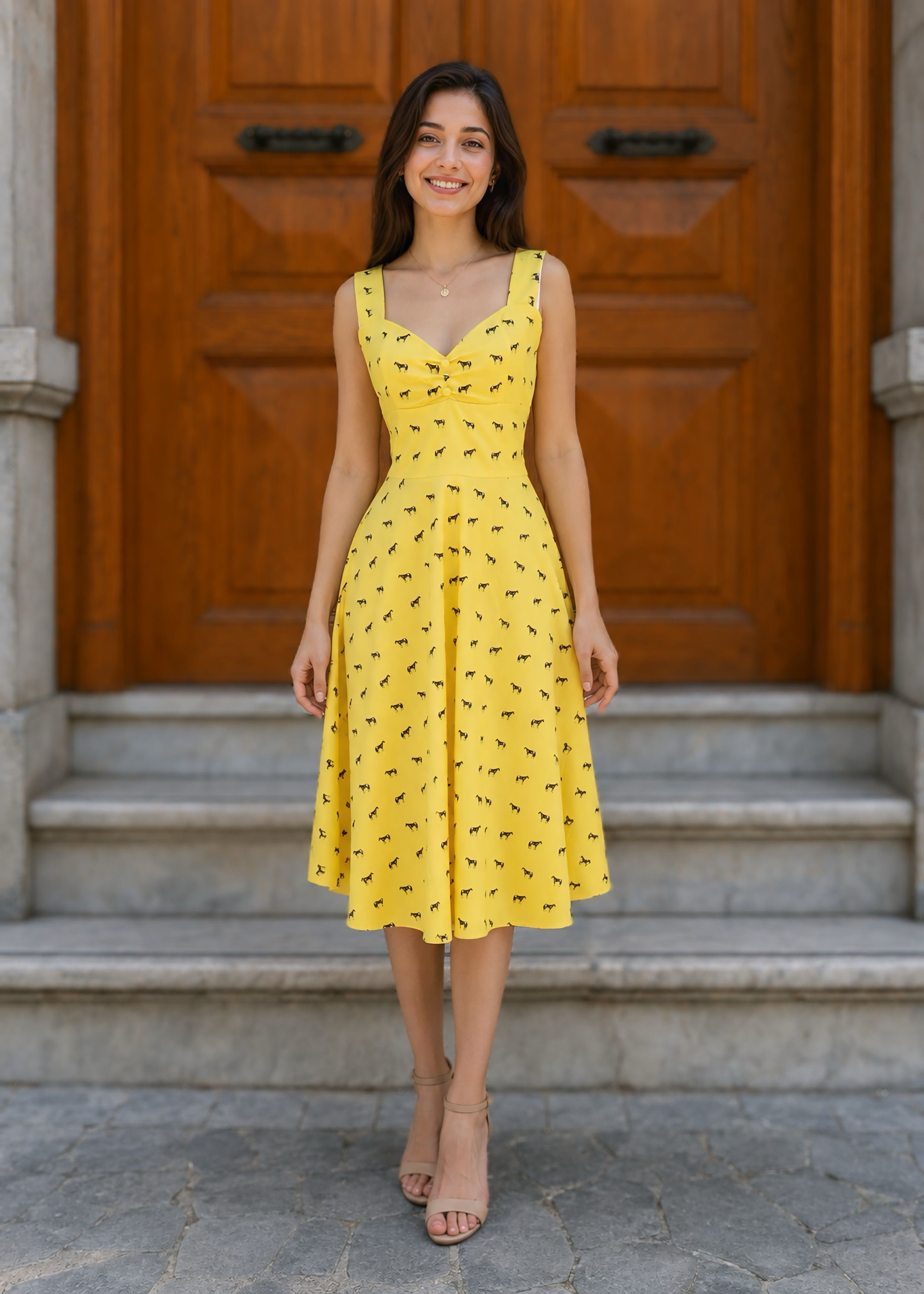 Angel Sarı Elbise