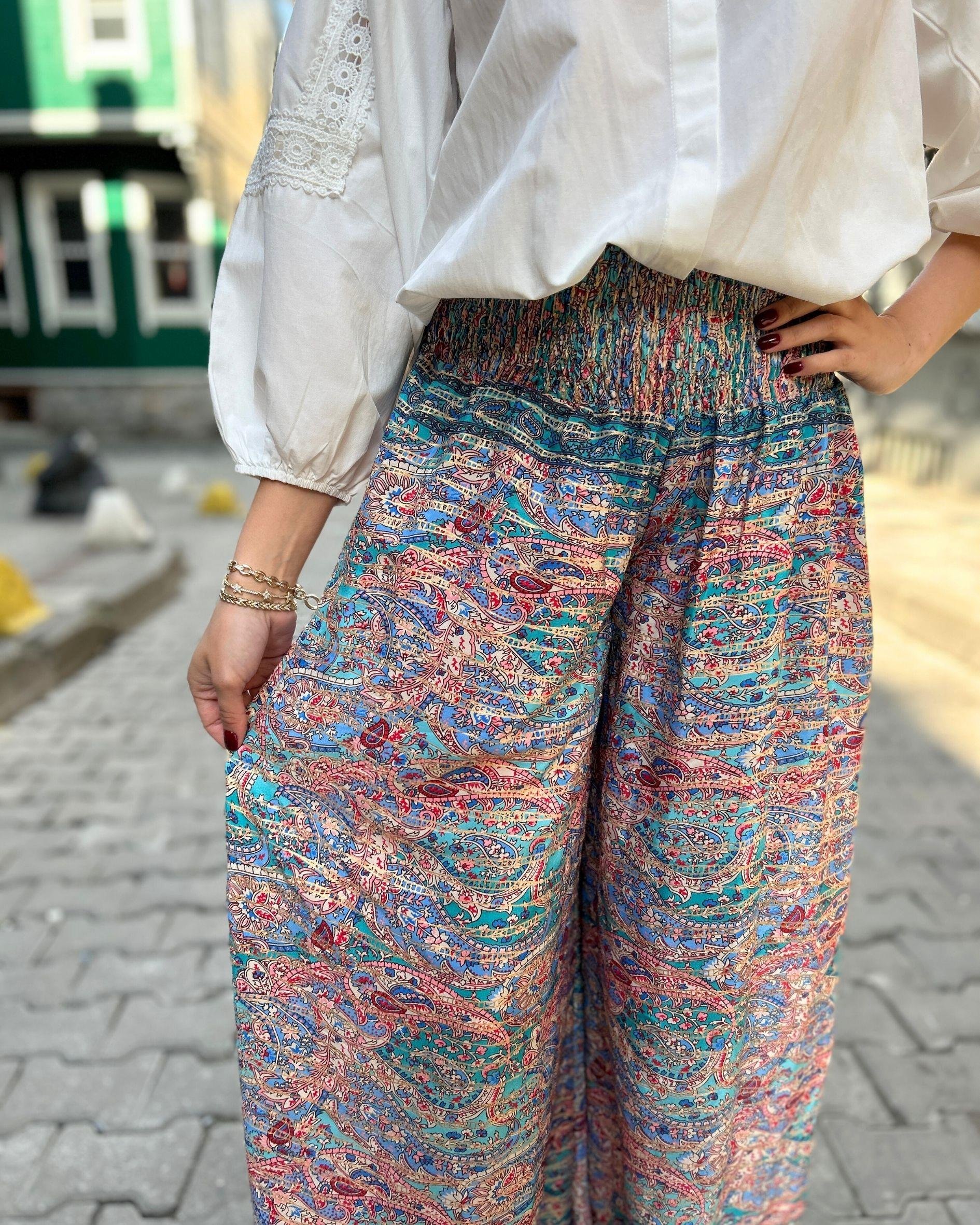 Boho Geniş Paça Pantolon
