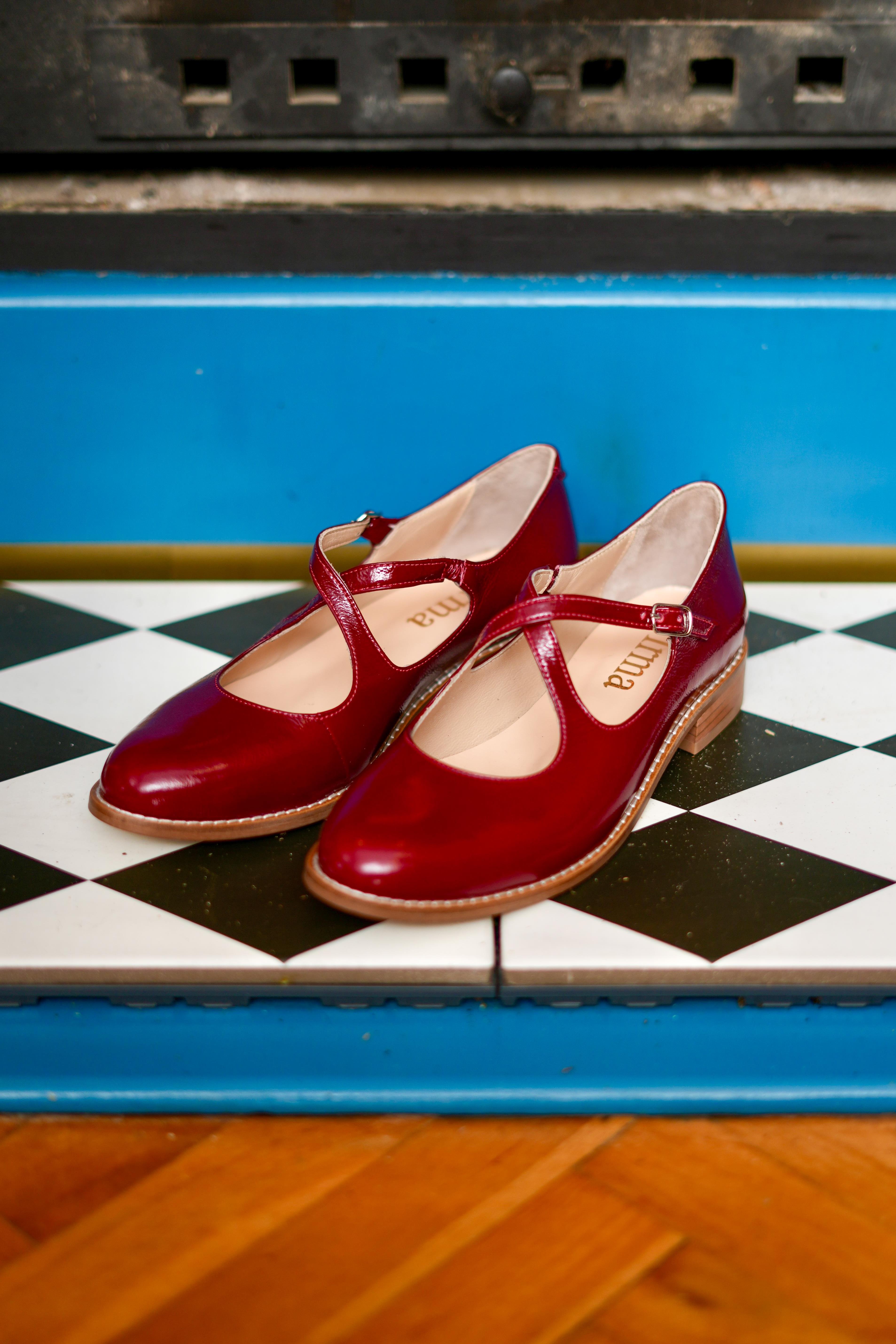 Bordo Florya  Oxford Ayakkabı