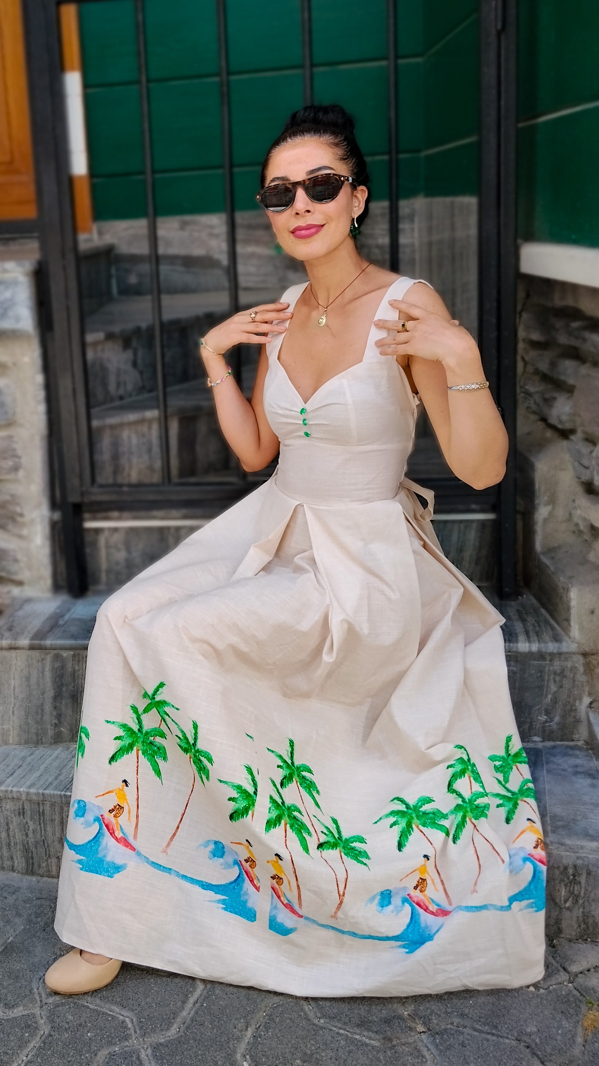 Cindy Uzun Elbise