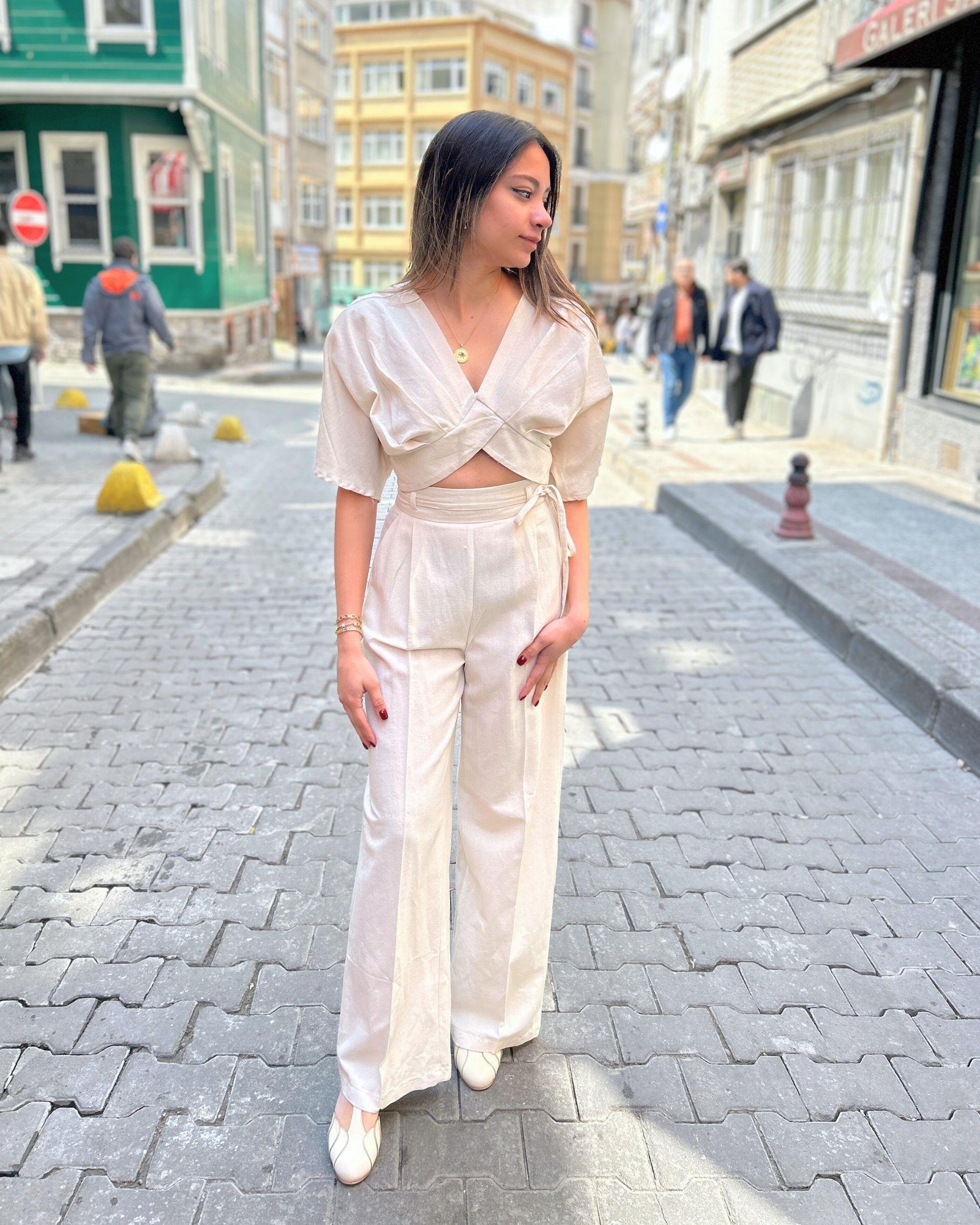 Krem Yazlık Takım