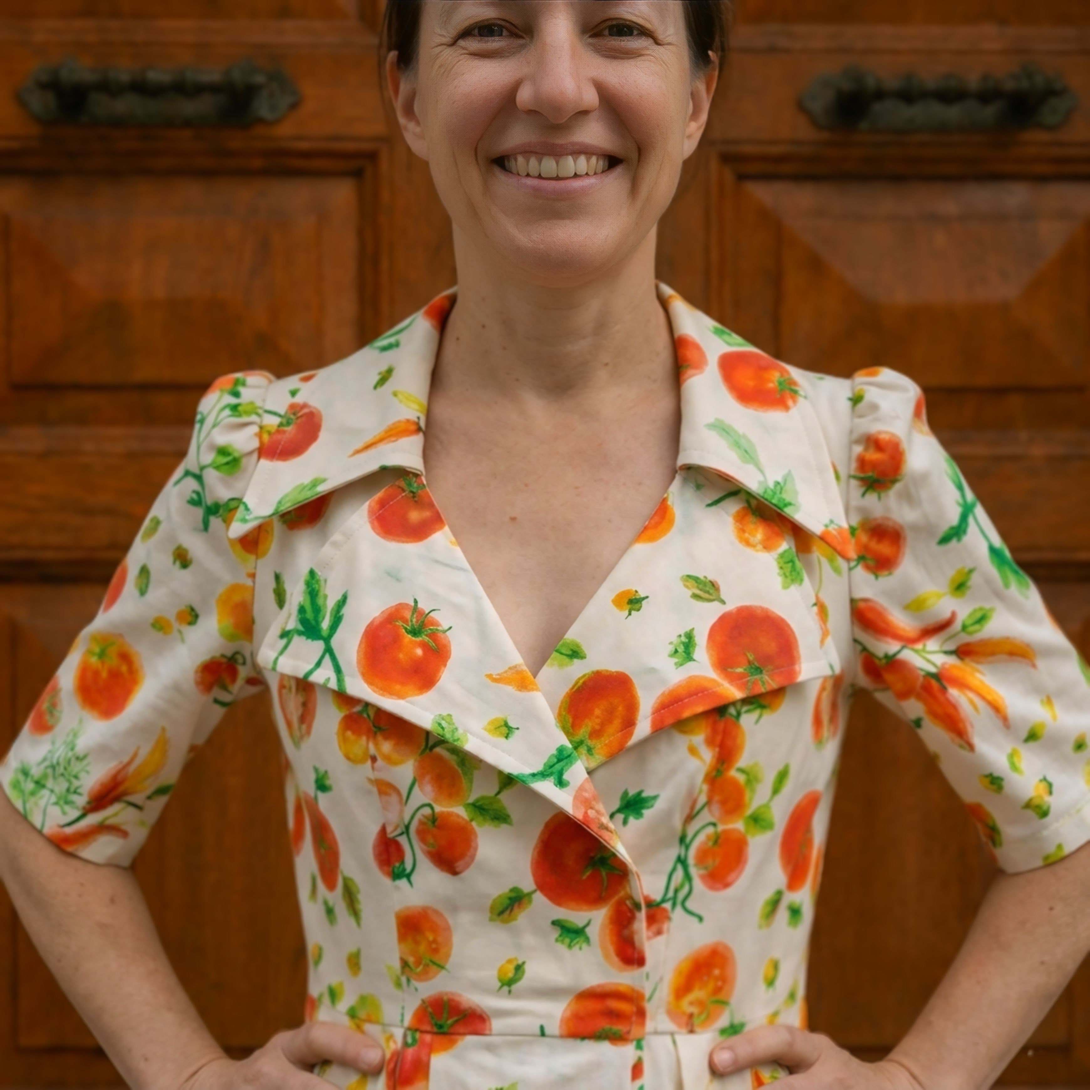 Latife Meyveli Elbise