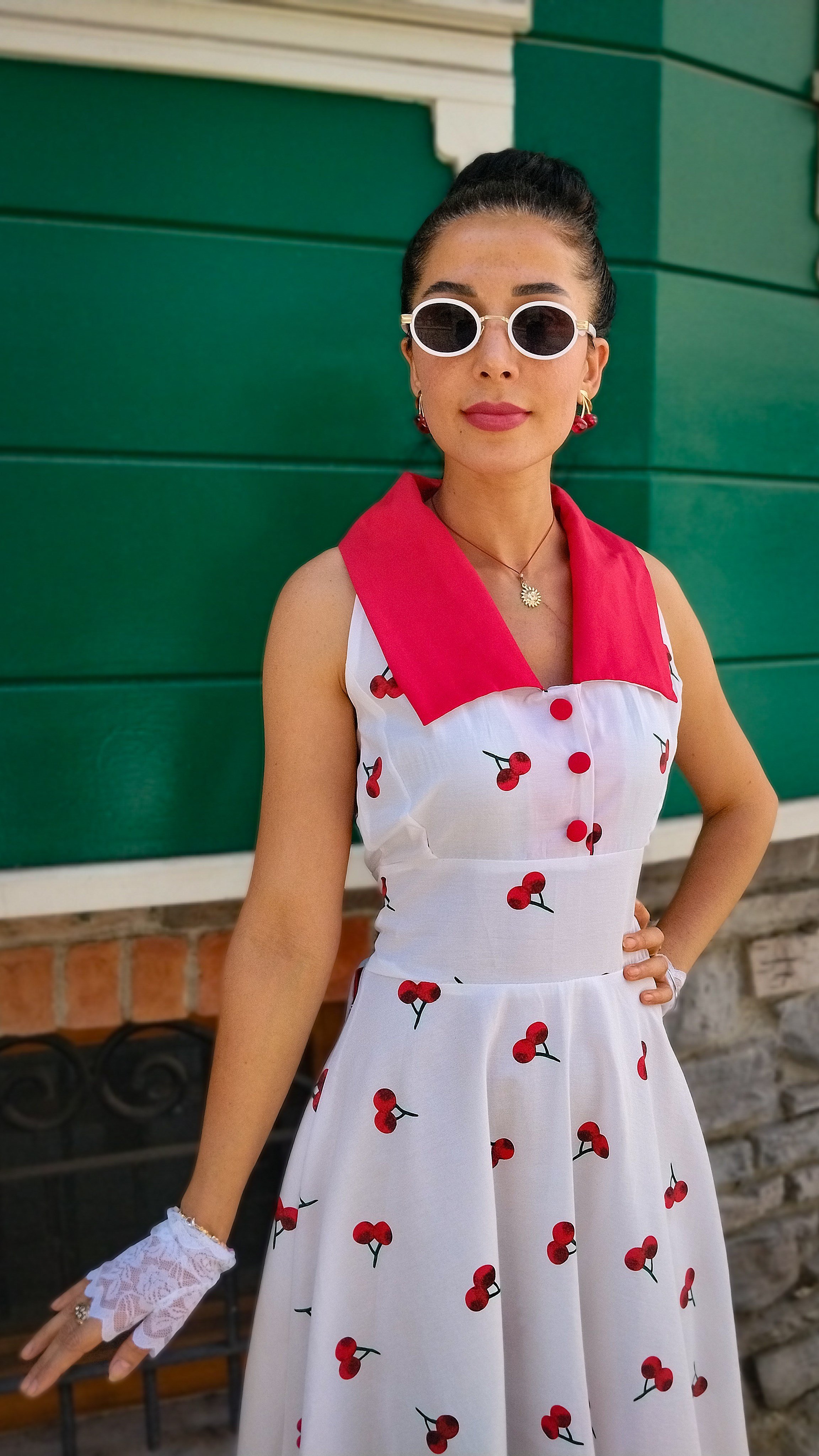 Lidya Kirazlı Elbise