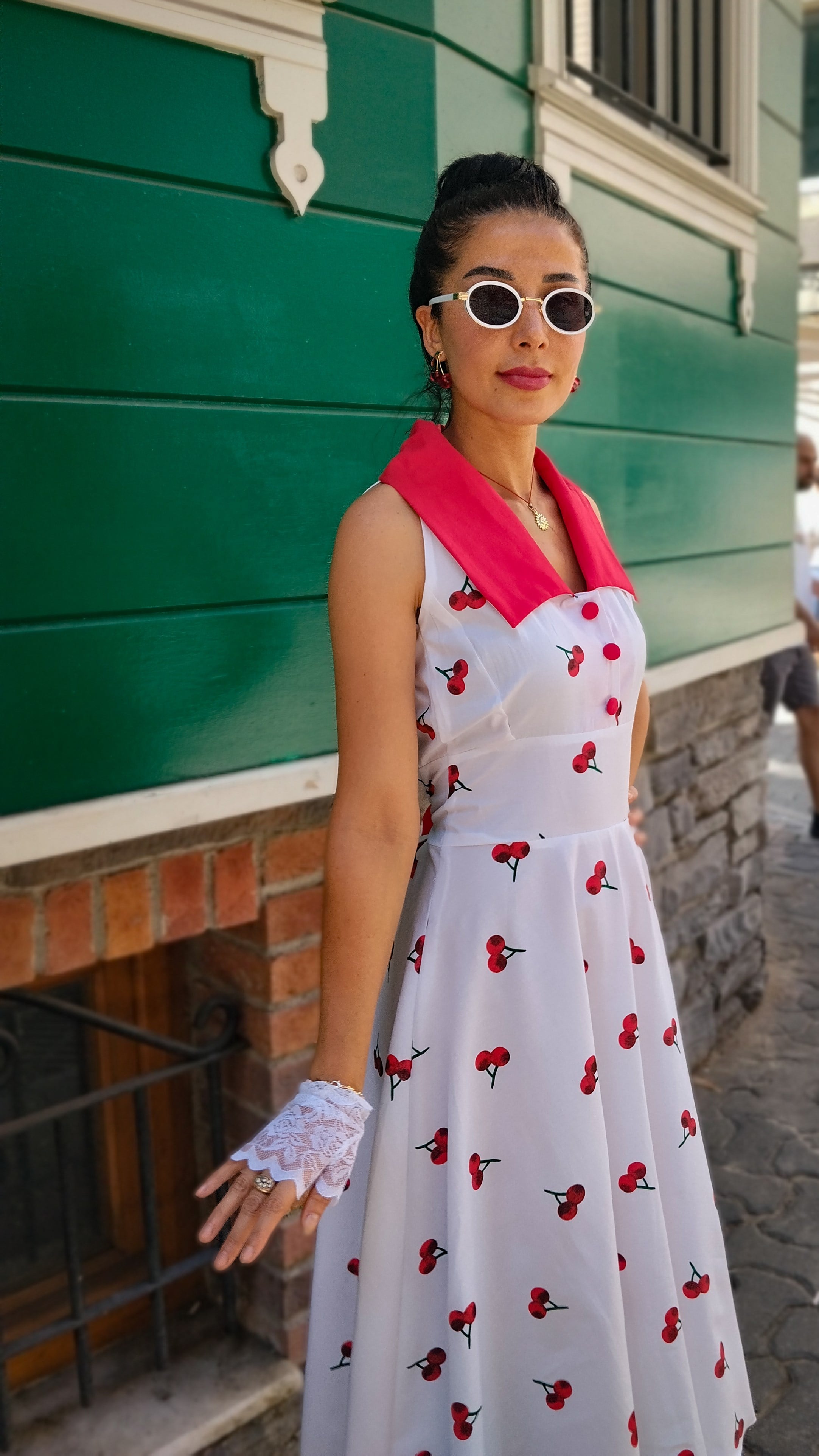 Lidya Kirazlı Elbise