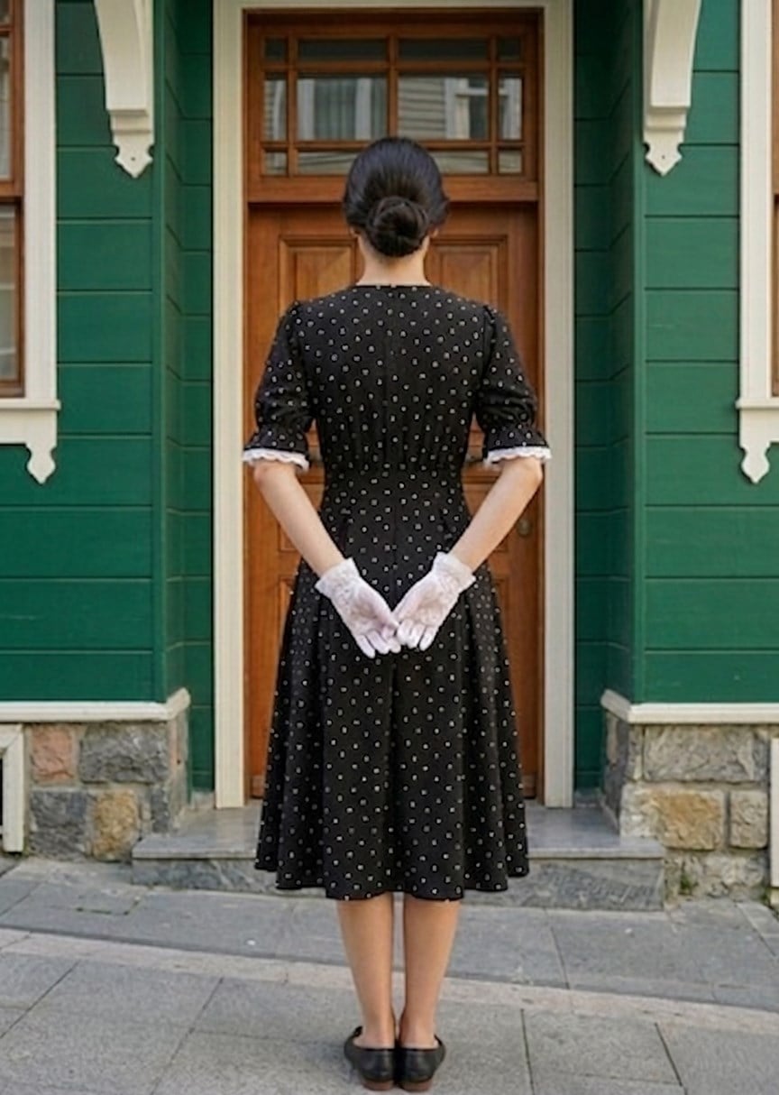 Manolya Puantiyeli Elbise
