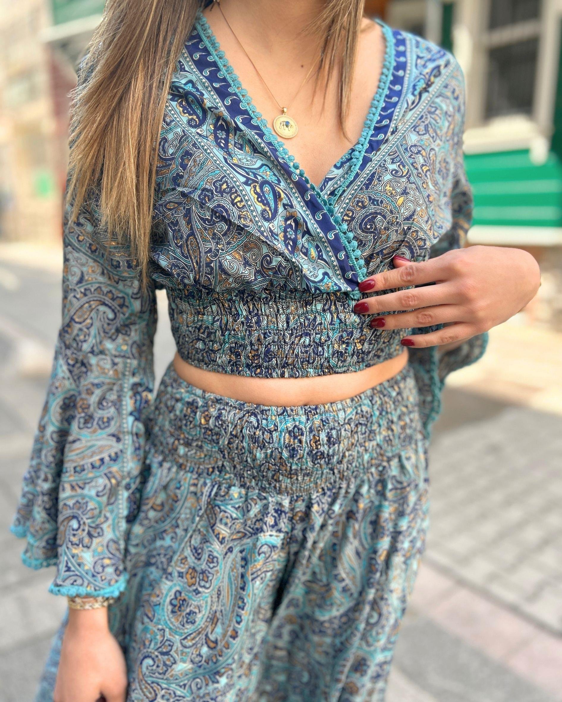 Paisley Desenli Bohem Takım