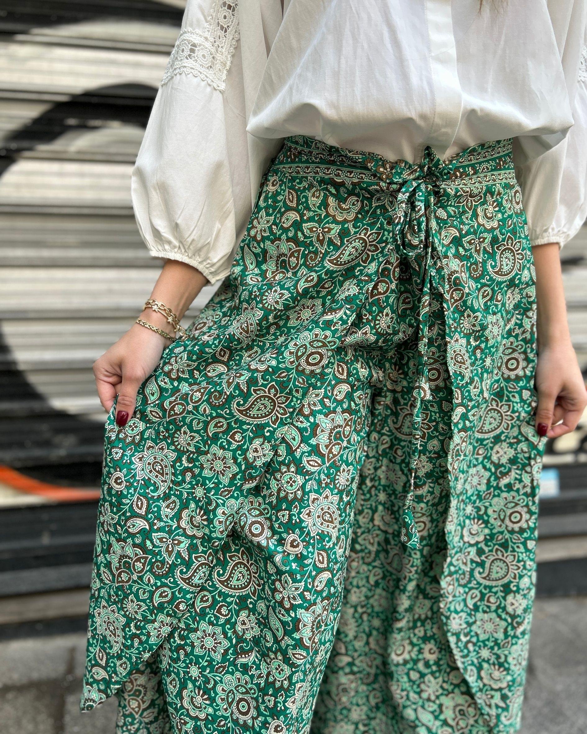 Paisley Desenli Etek/Pantolon
