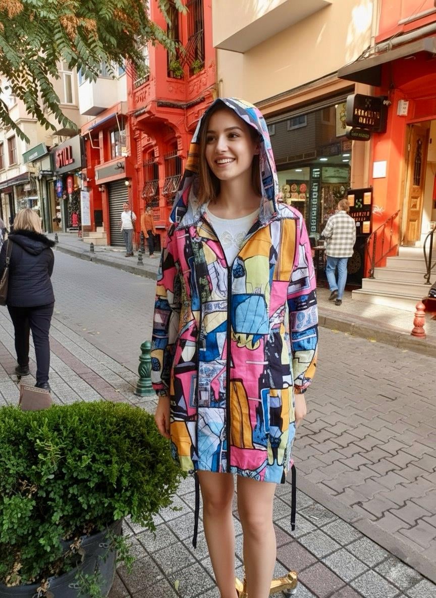 Rengarenk Yağmurluk
