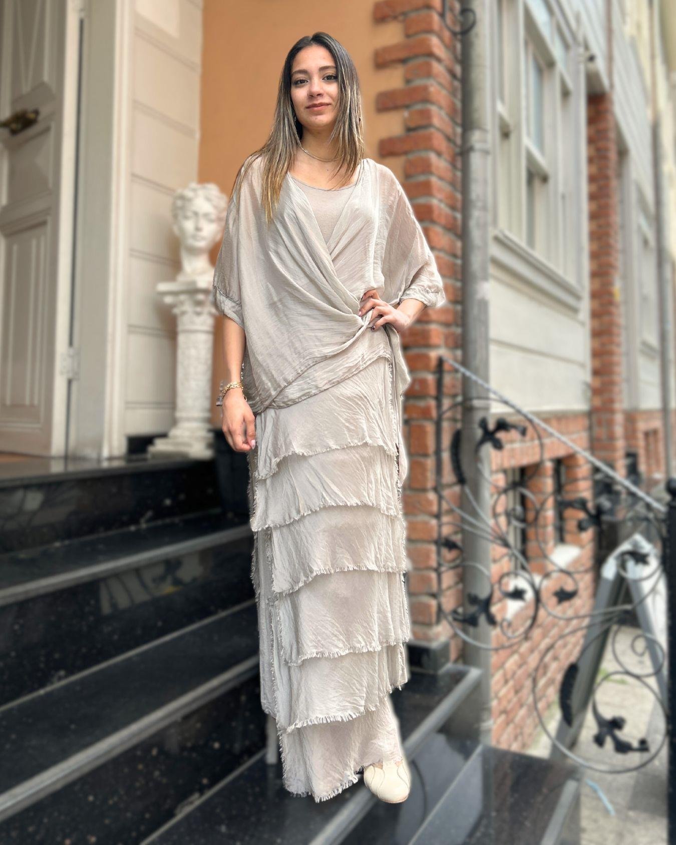 Silver İpek Karışımlı Elbise
