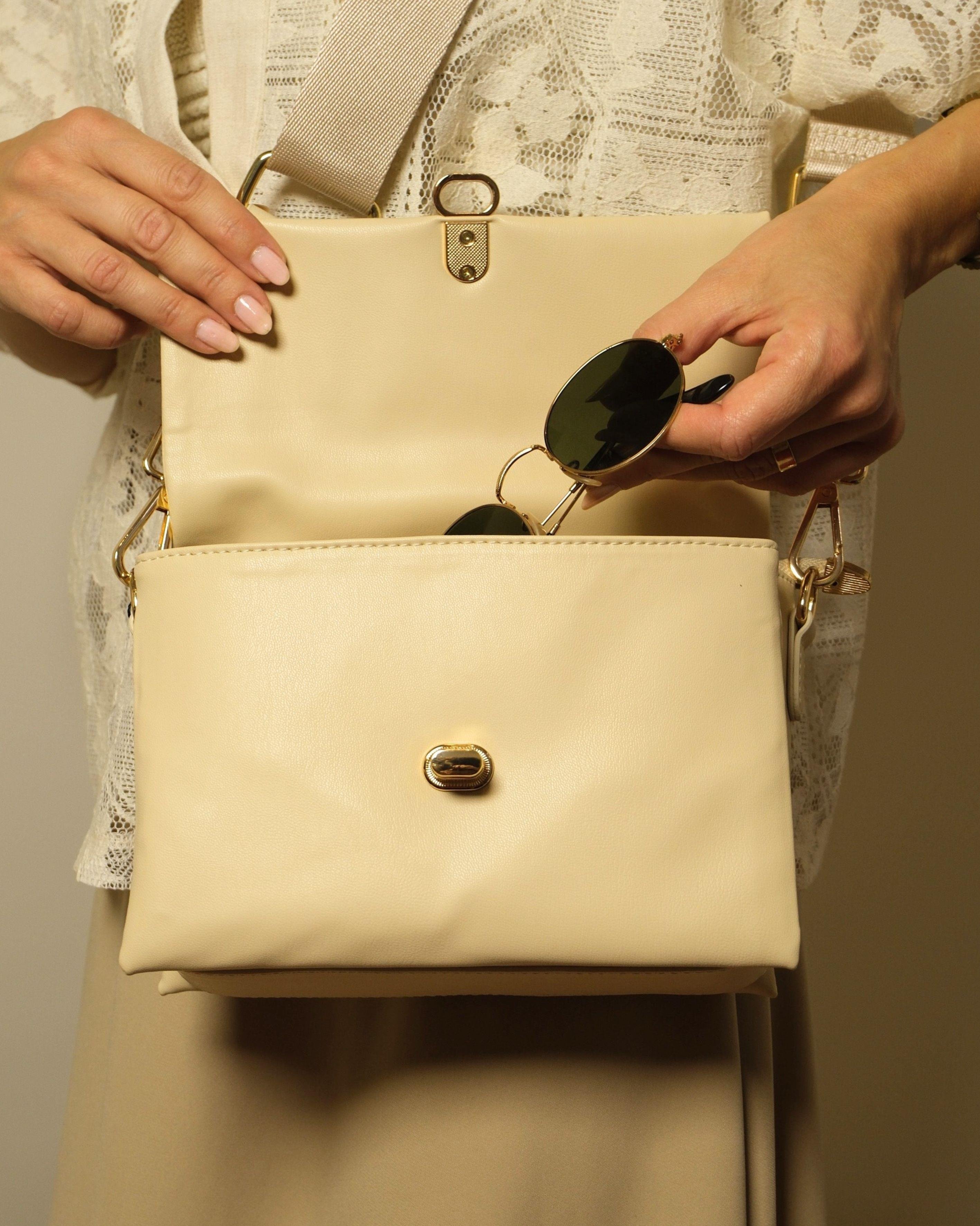 Vanilya Krema Clutch Çanta