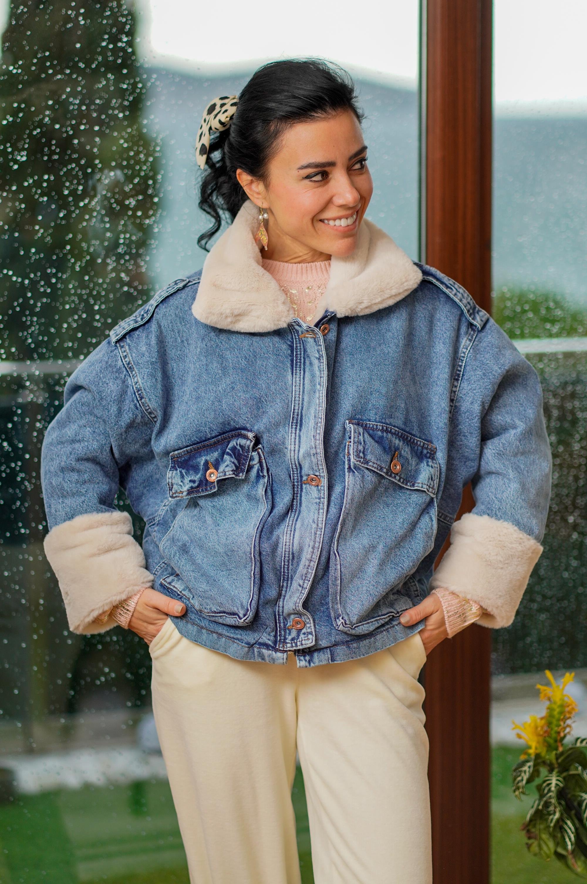 Yakası Polar Jean Mont