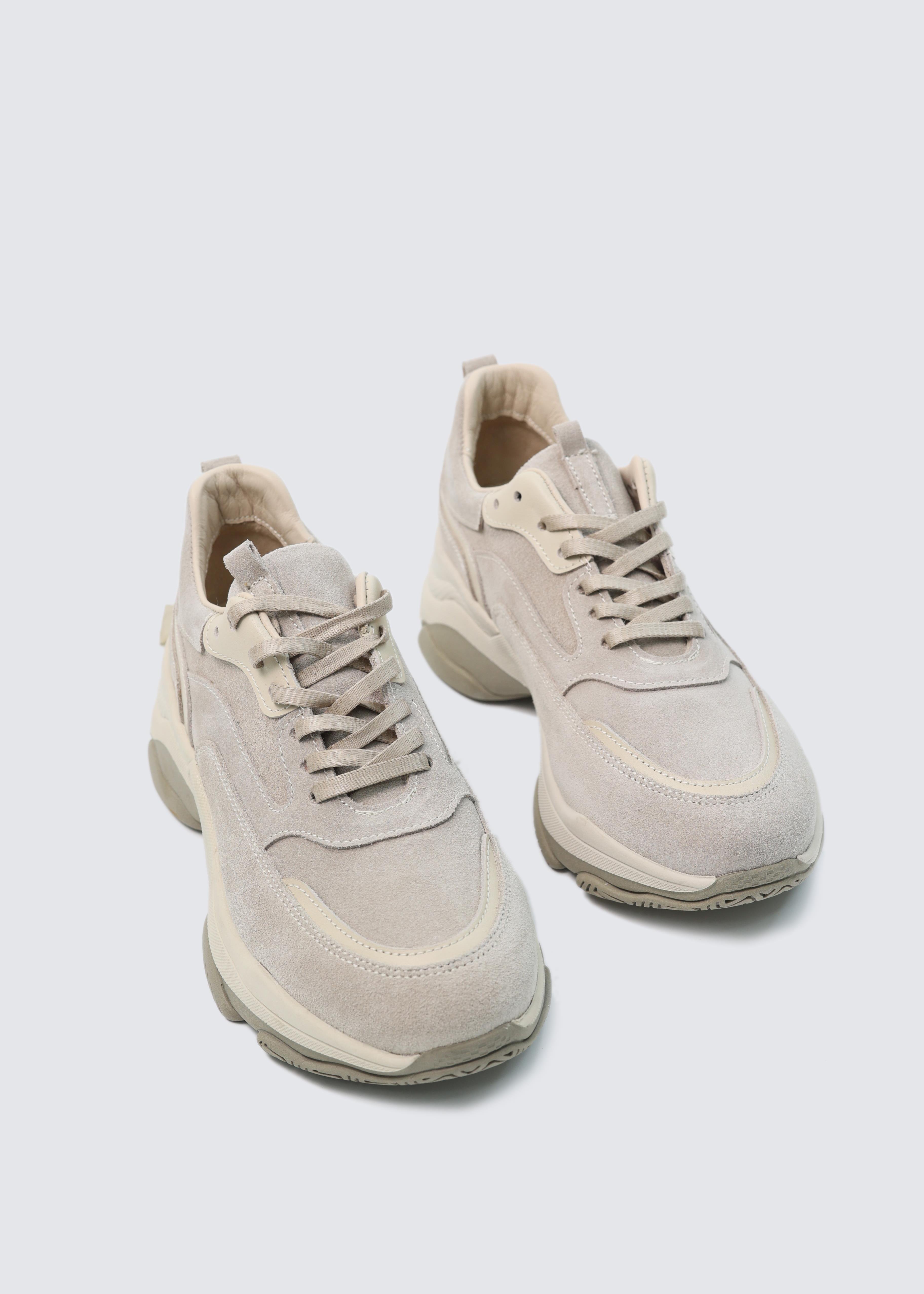 7183 VİZON SÜET DERİ SNEAKER