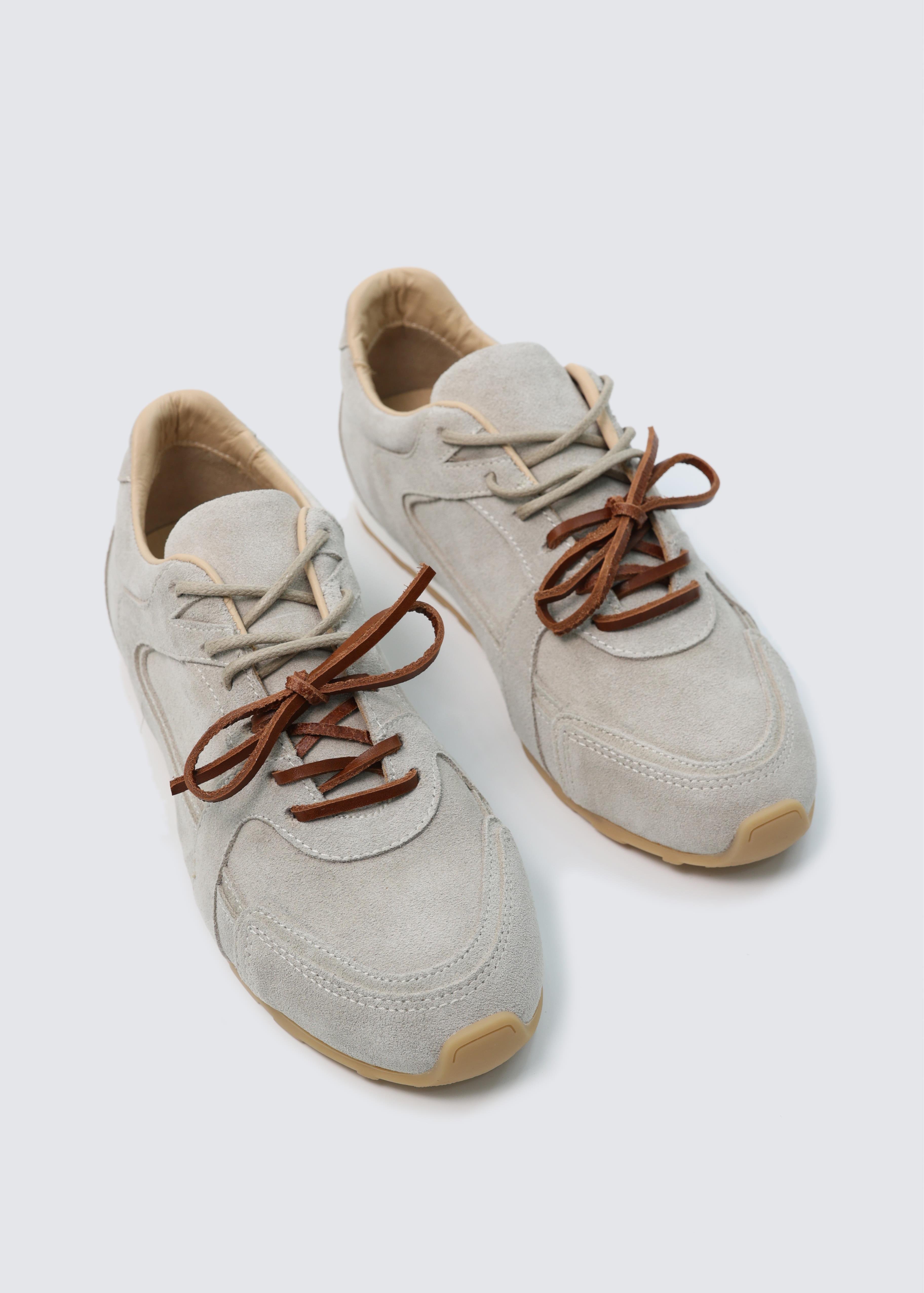 7224 BEJ SÜET DERİ İNCE TABAN SNEAKER