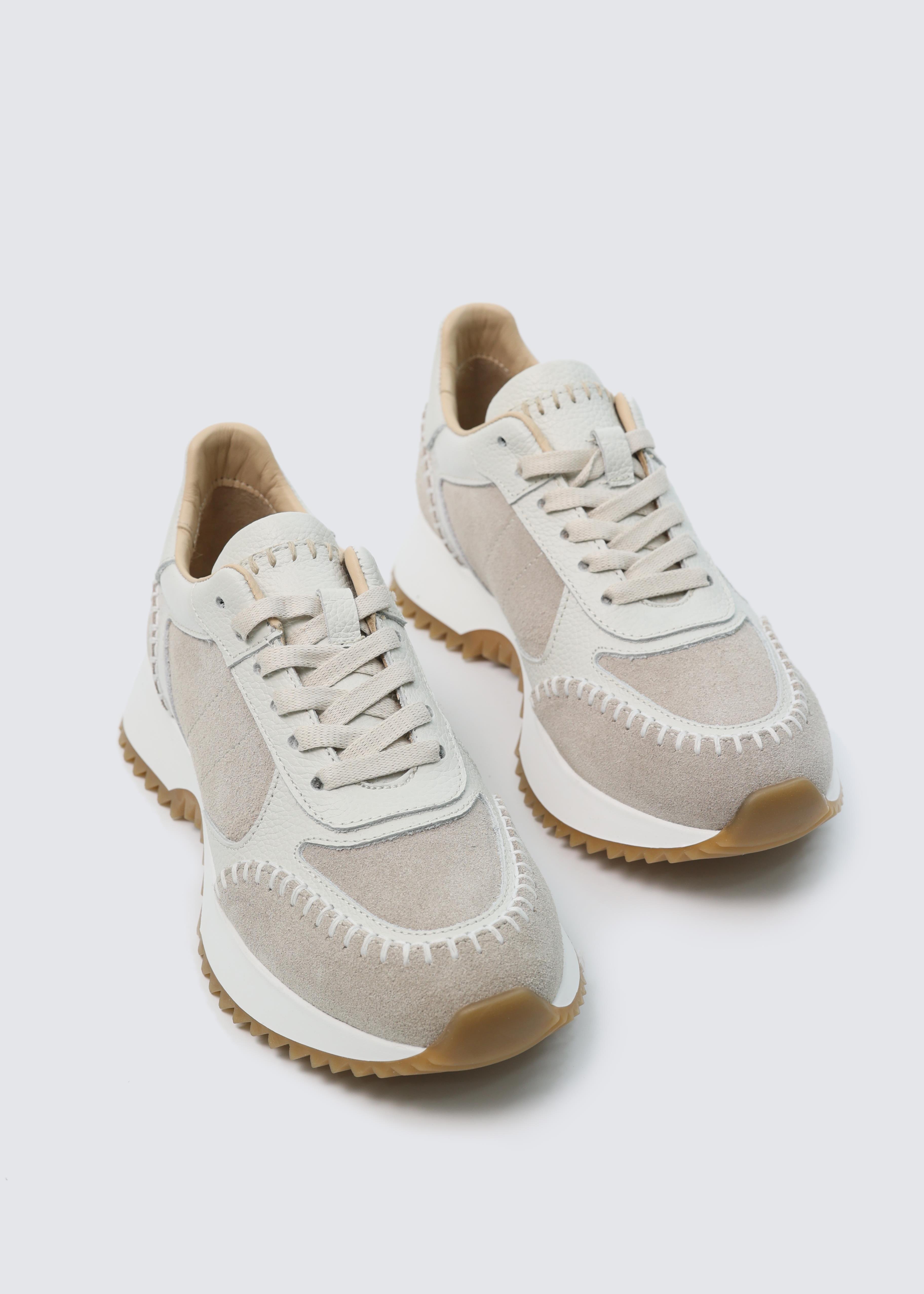 7229 BEJ DERİ SNEAKER