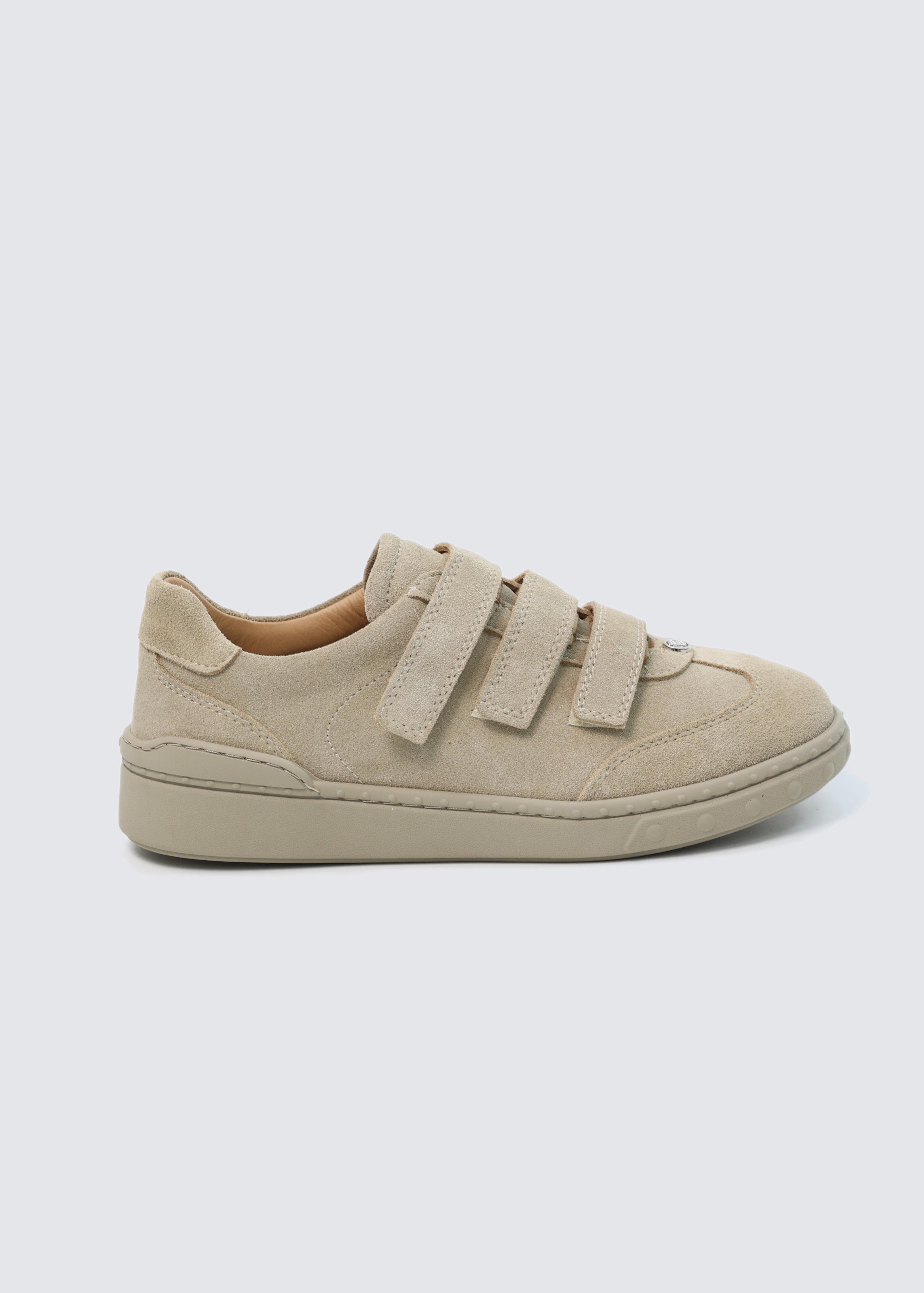 7293 BEJ SÜET DERİ CIRTLI SNEAKER