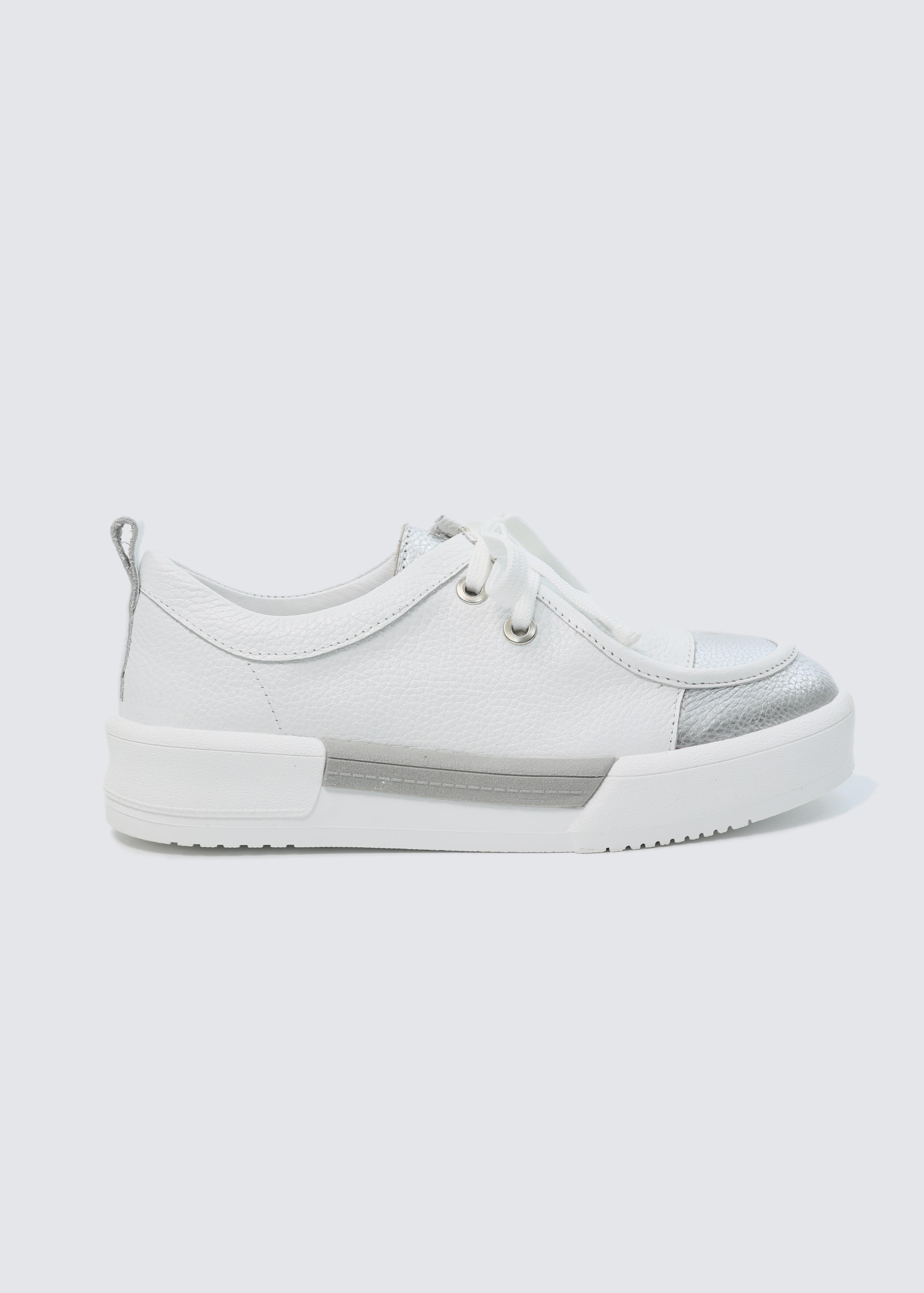 7296 BEYAZ DERİ SNEAKER
