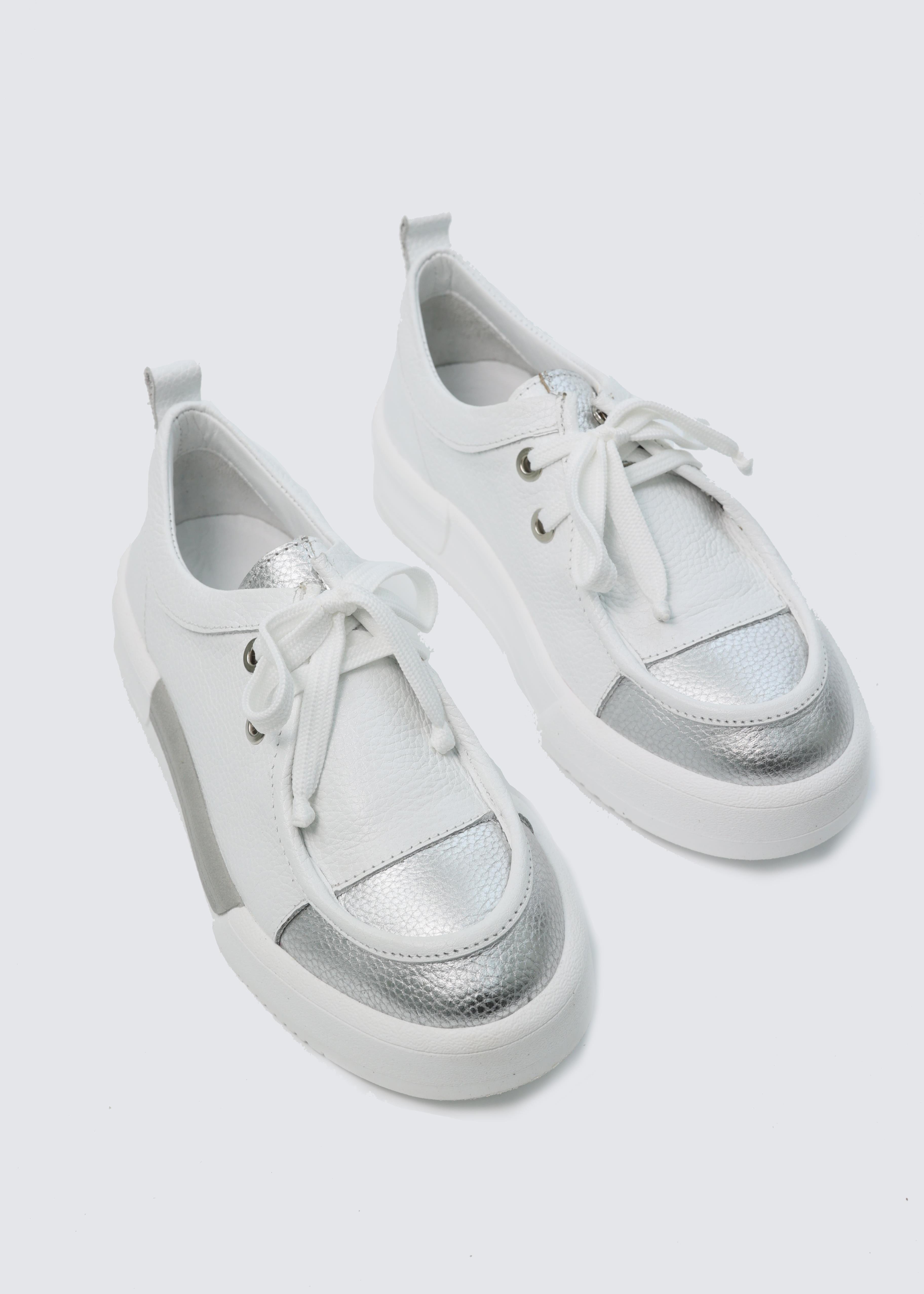 7296 BEYAZ DERİ SNEAKER