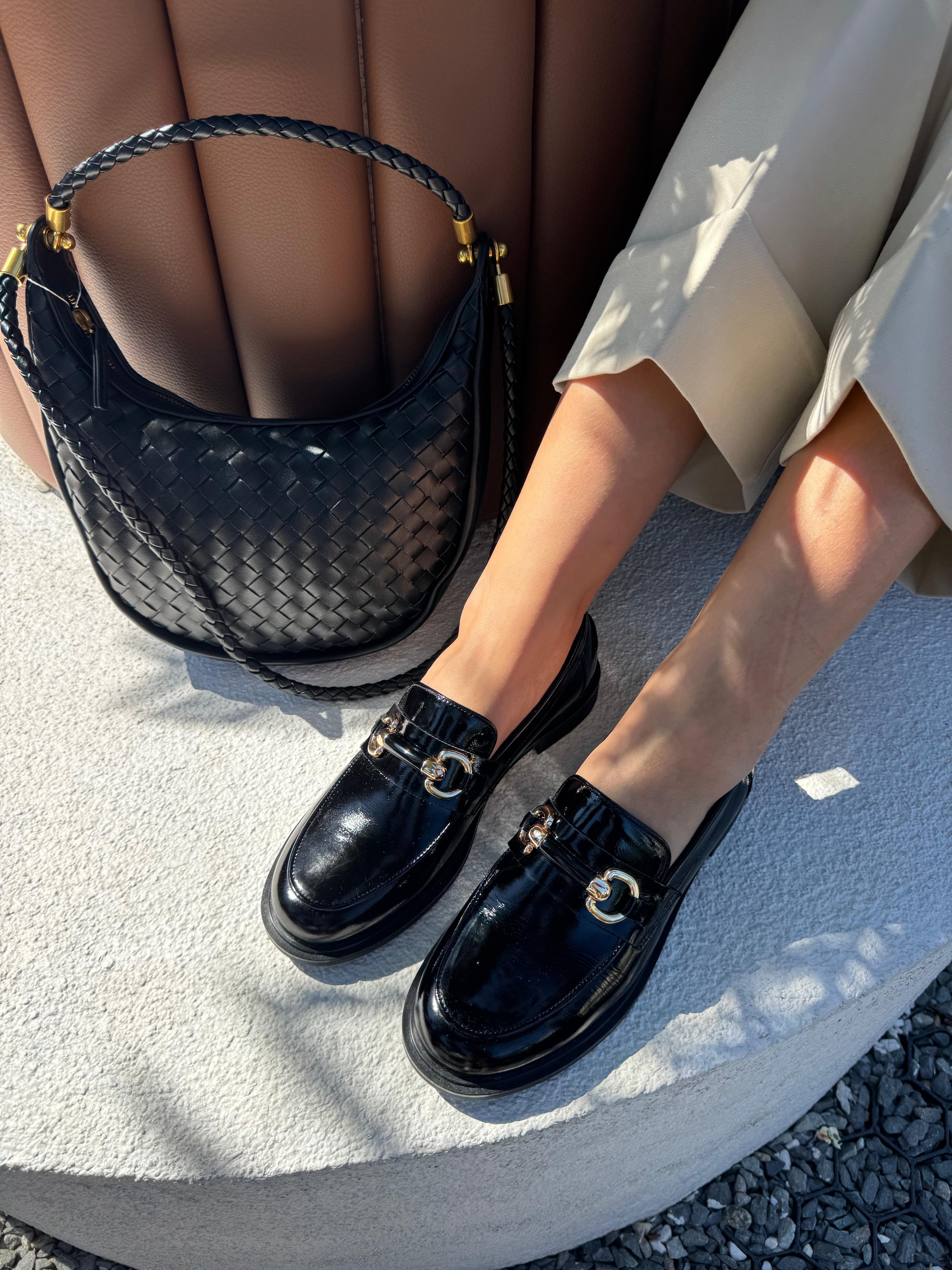 7534 SİYAH RUGAN DERİ LOAFER