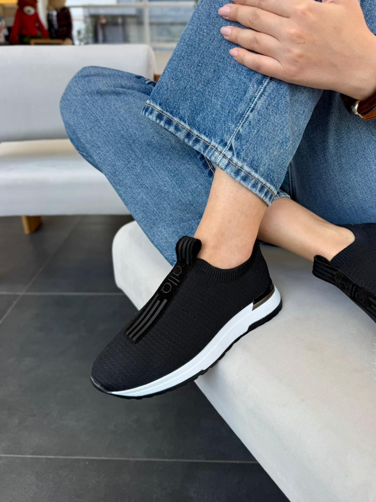 7968 SİYAH TRİKO COMFORT SNEAKER