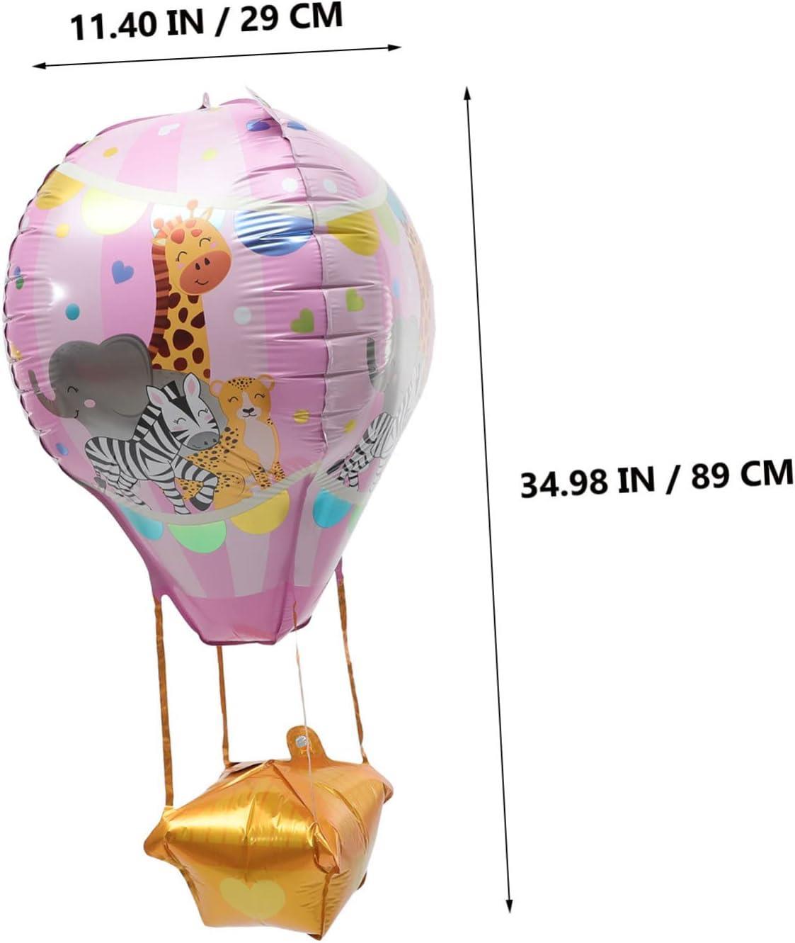 22 İnç Mor Renk Safari Uçan Balon Temalı  Folyo Balon 88-28 Cm