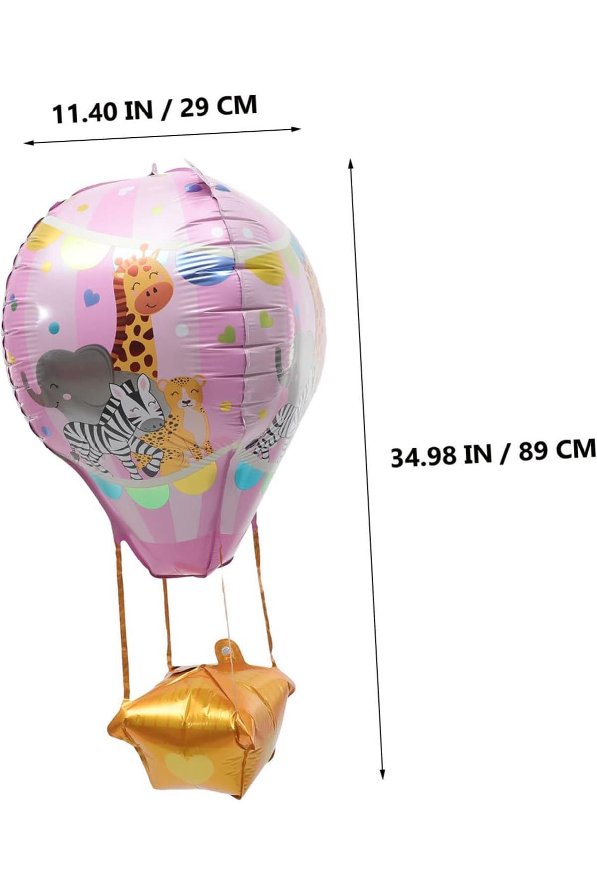 22 İnç Uçan Balon Temalı Yeşil Folyo Balon 88-28 Cm