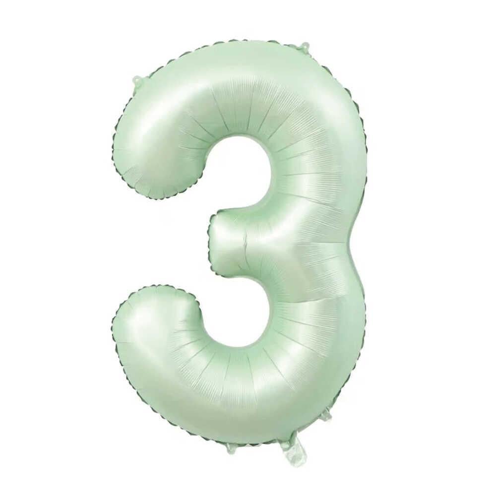 3 Rakam Adaçayı Folyo Balon 34 inç 76-82 cm