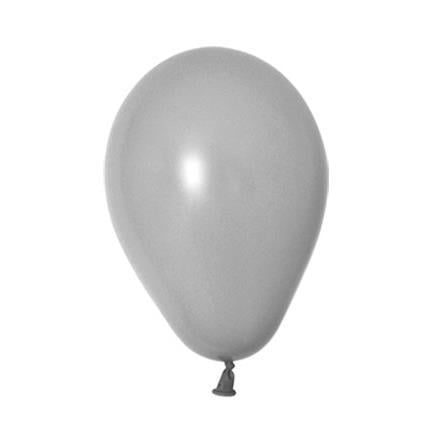 5 İnç Gri Mini Balon 10 Adet