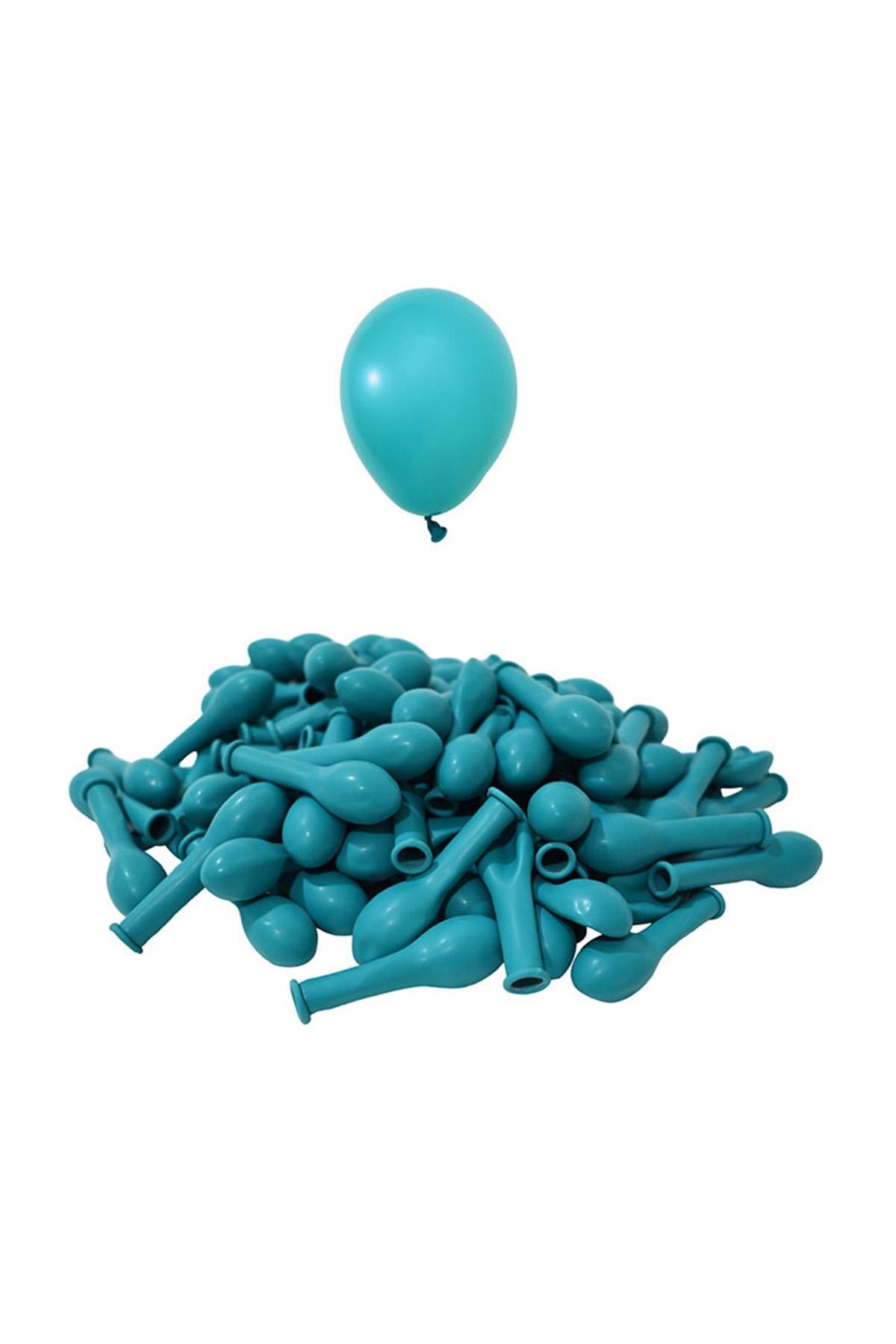 5 İnç Turkuaz Mini Balon 10 Adet