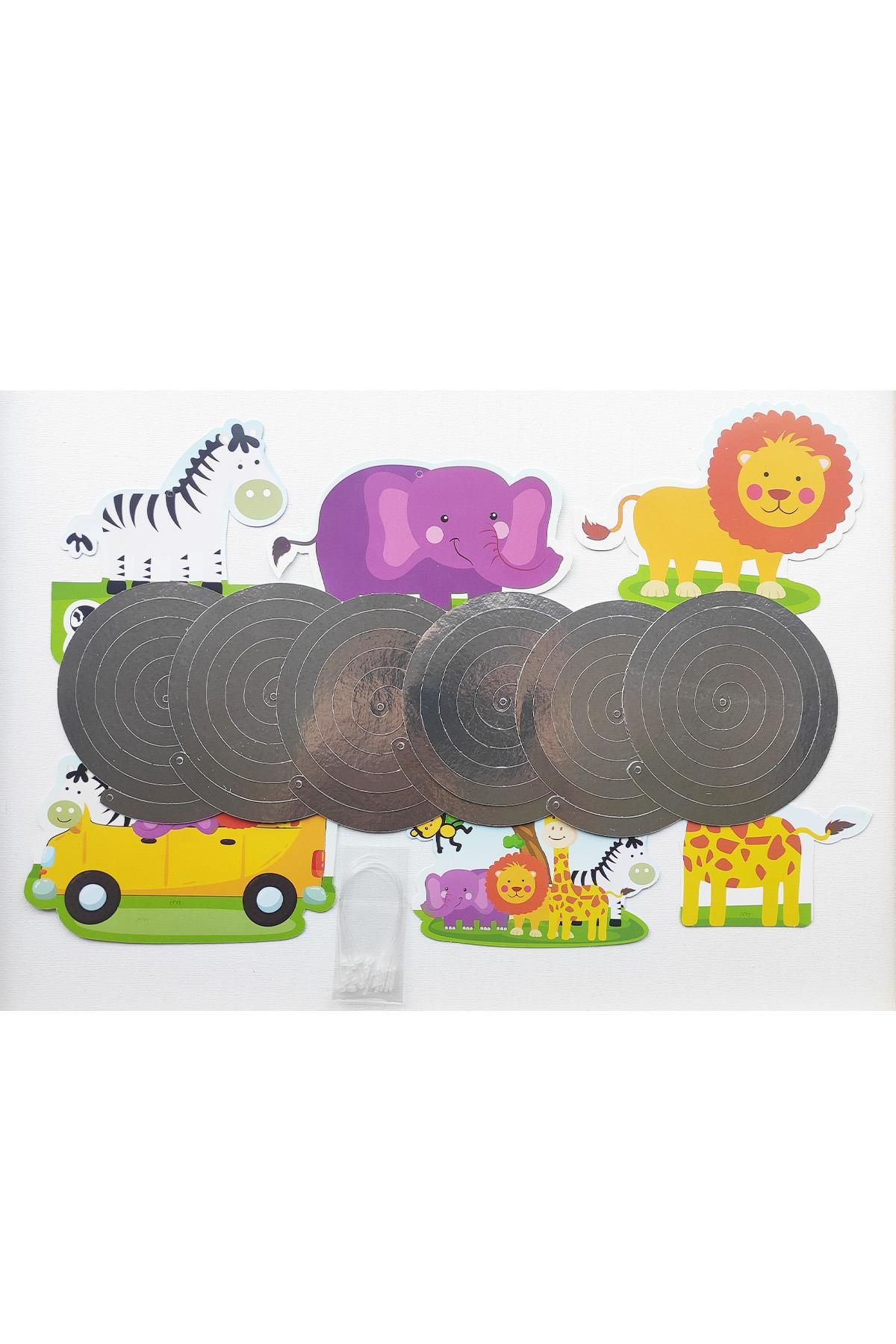6 Lı Safari Temalı Tavan Süs