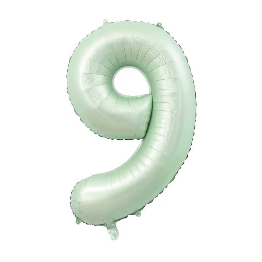 9 Rakam Adaçayı Folyo Balon 34 inç 76-82 cm