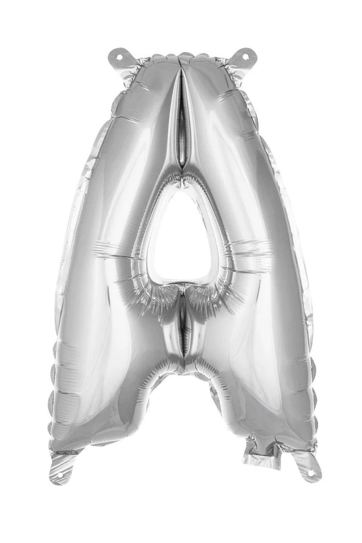 A Harf Gümüş Folyo Balon16 İnç 36 cm