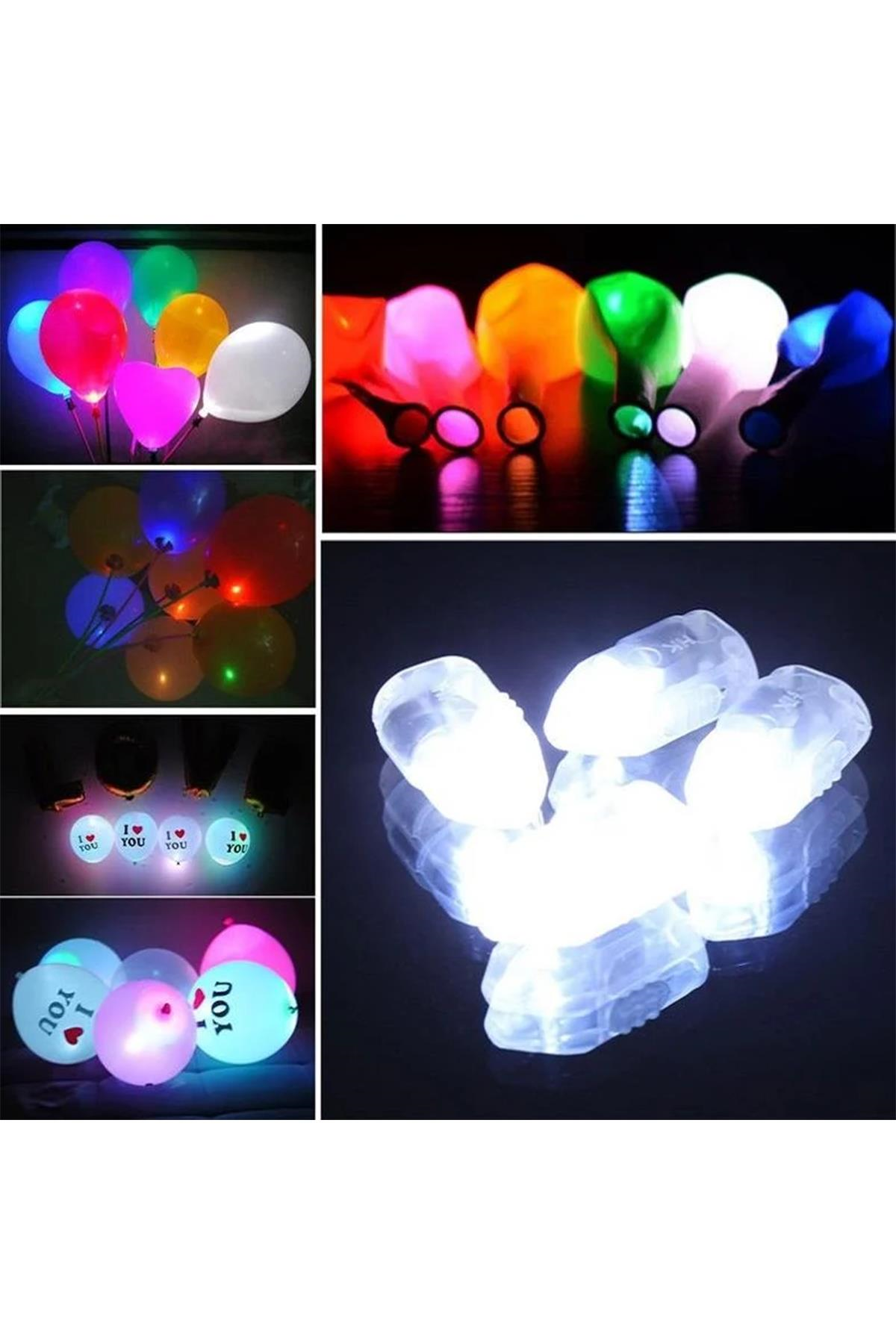 Balon İçin Mini Led Işık Beyaz 5 Adet